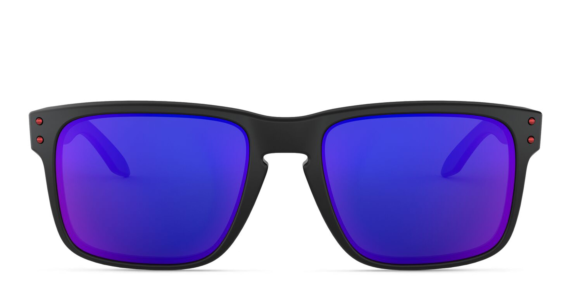 نظارات شمسية هولبروك بإطار مربّع من اوكلي بلون أسود مطفي - صورة المنتج 1