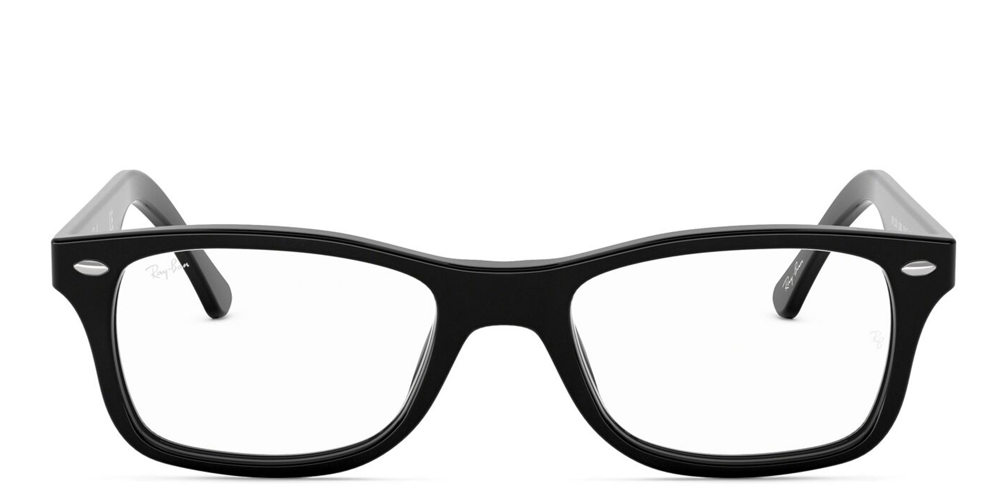 Ray-Ban Unisex Square Eyeglasses in Black – Product Photo 1