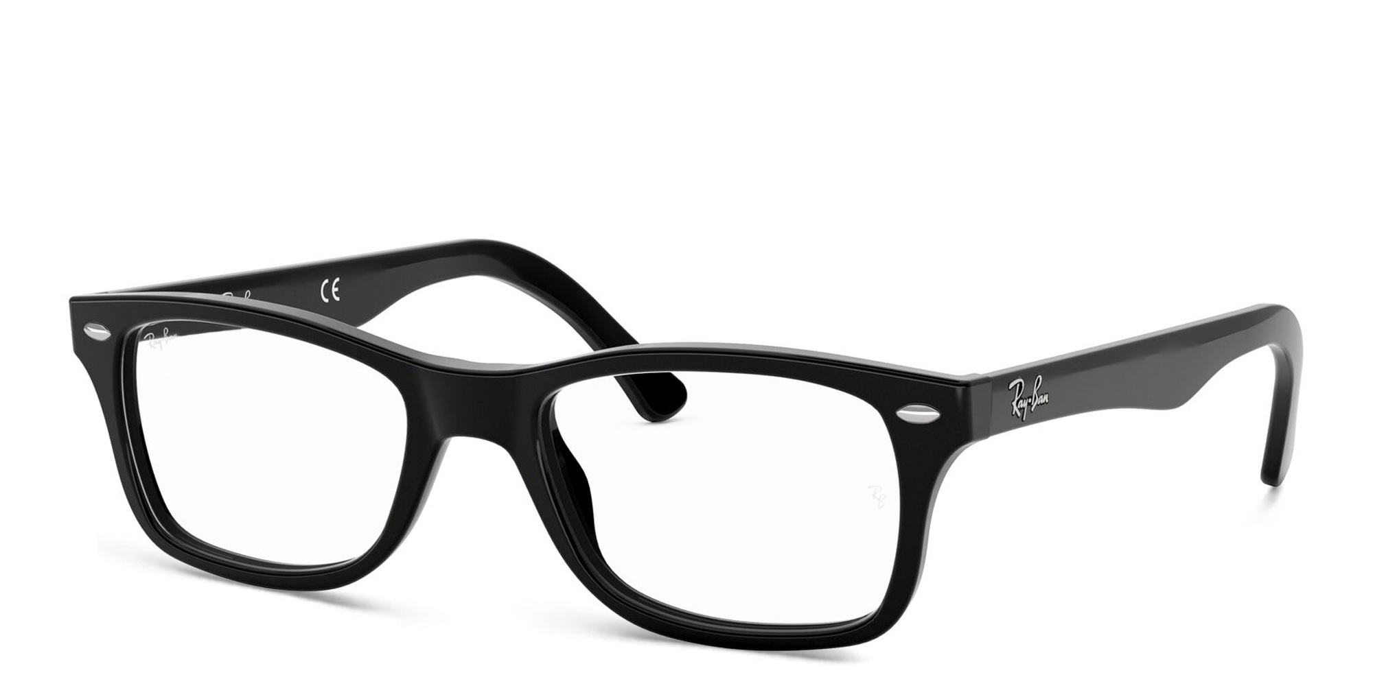 Ray-Ban Unisex Square Eyeglasses in Black – Product Photo 2