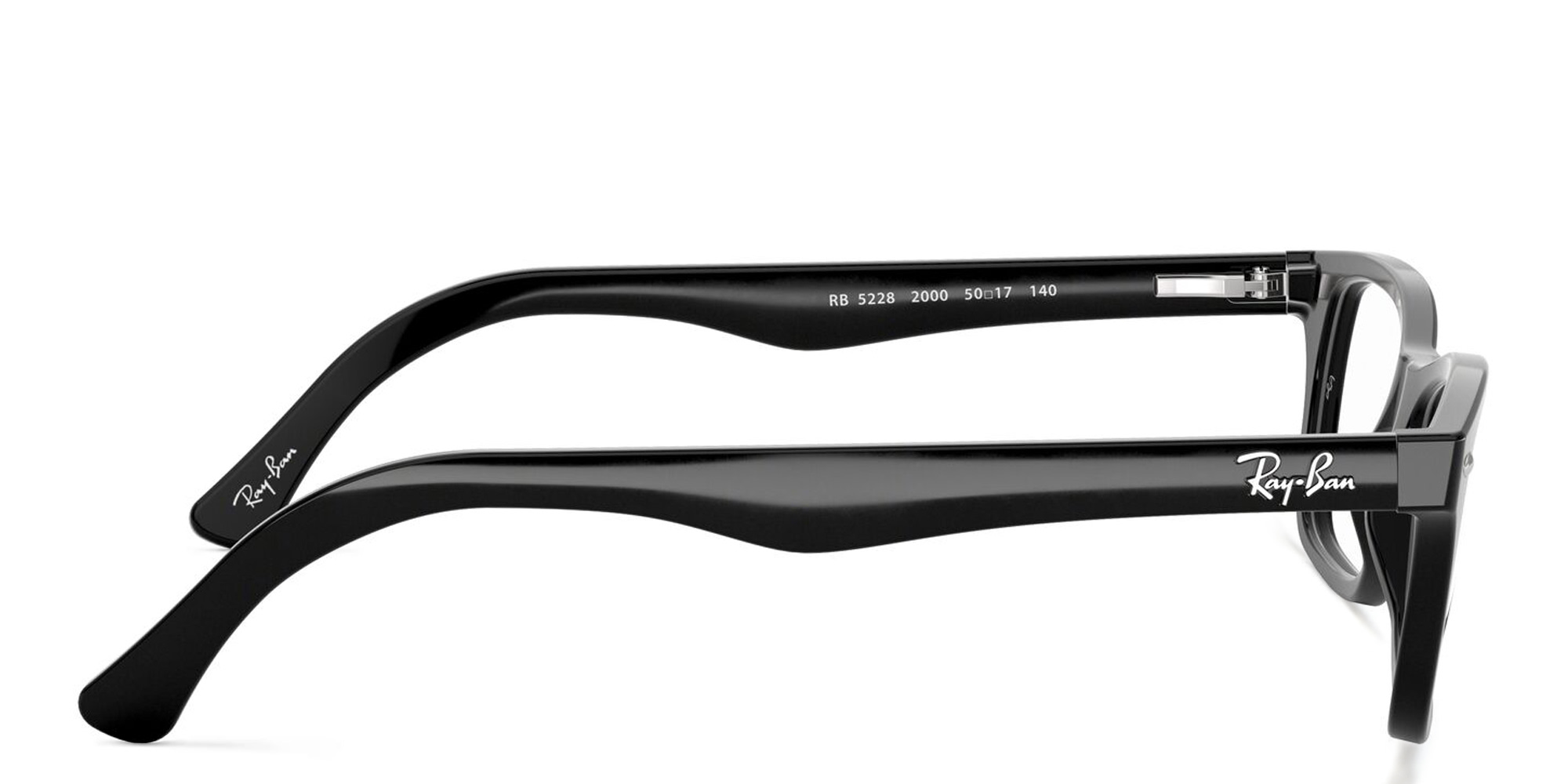 Shop Ray-Ban Unisex Square Eyeglasses in Black online.