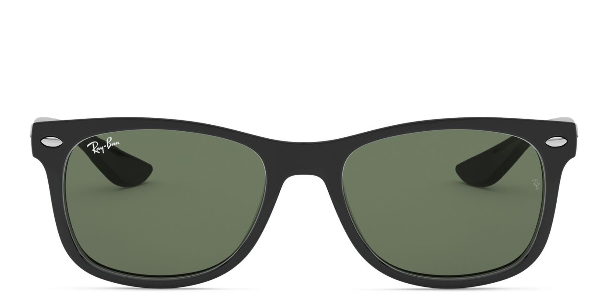 Ray-Ban Junior New Wayfarer Kids Square Sunglasses in Black – Product Photo 1