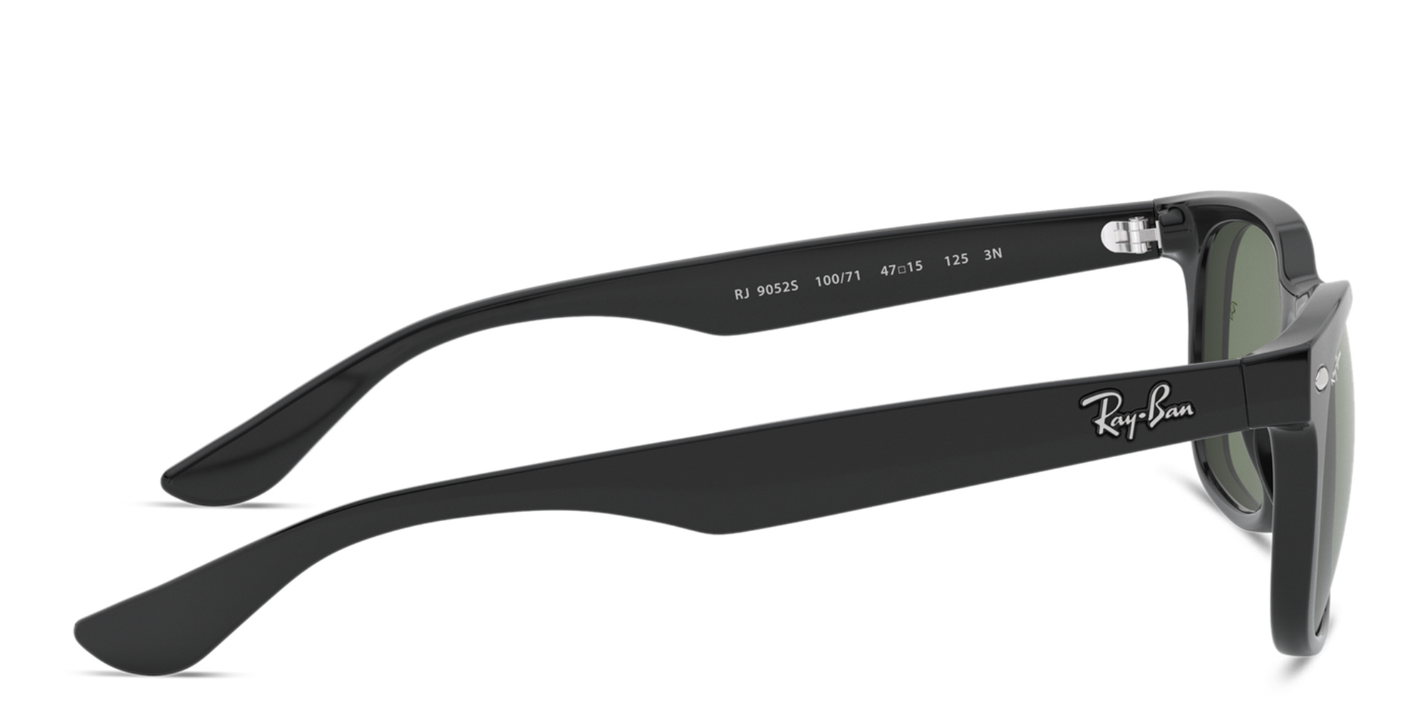 Shop Ray-Ban Junior Kids Square Sunglasses in Matte Black online.