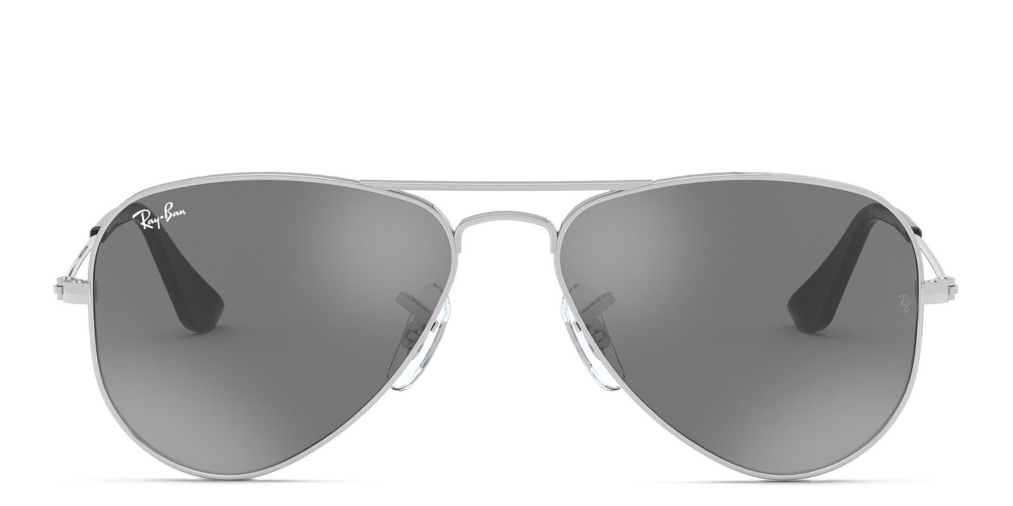 Ray-Ban Junior Kids Aviator Sunglasses in Silver – Product Photo 1