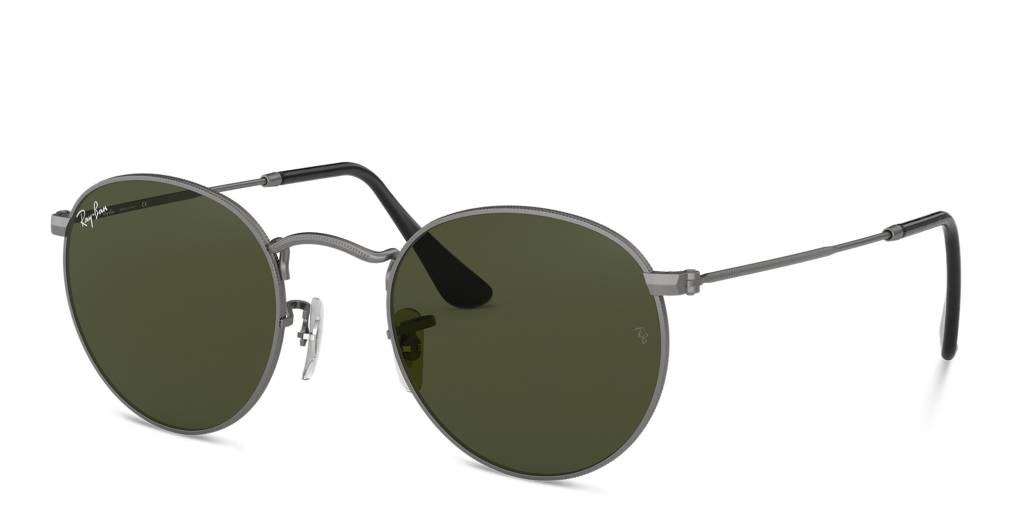Shop Ray-Ban Round Sunglasses in Metal in Silver online.