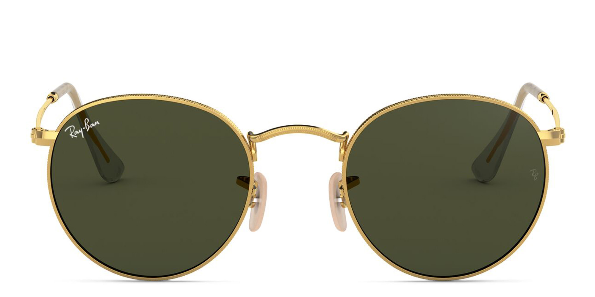 Ray-Ban Round Metal Sunglasses in Gold – Product Photo 1