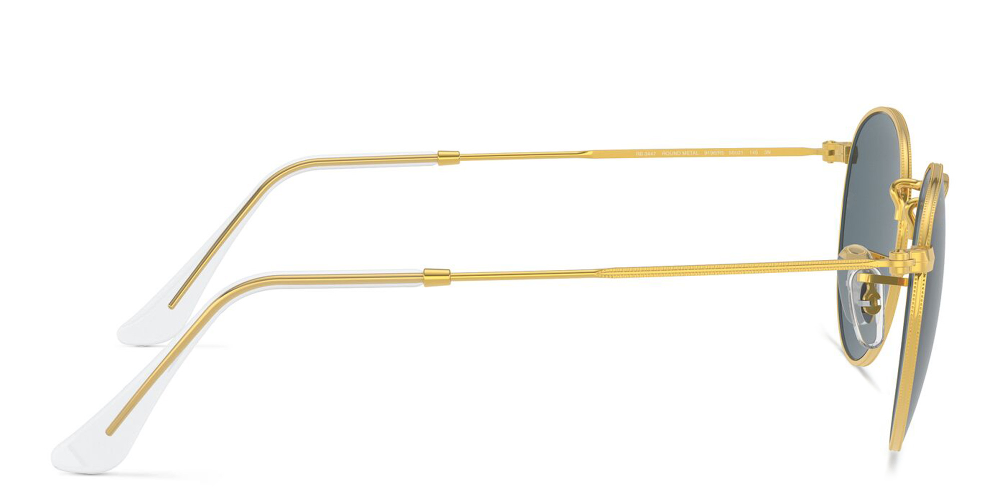 Shop Ray-Ban Round Sunglasses in Metal in Gold online.