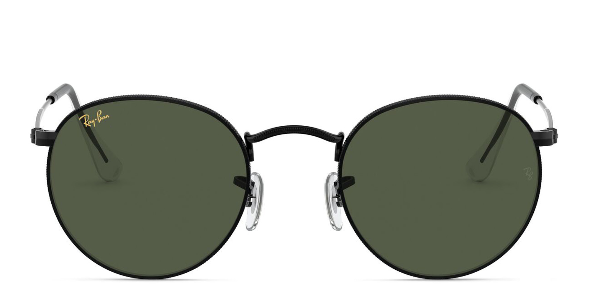 Ray-Ban Round Sunglasses in Metal in Black – Product Photo 1
