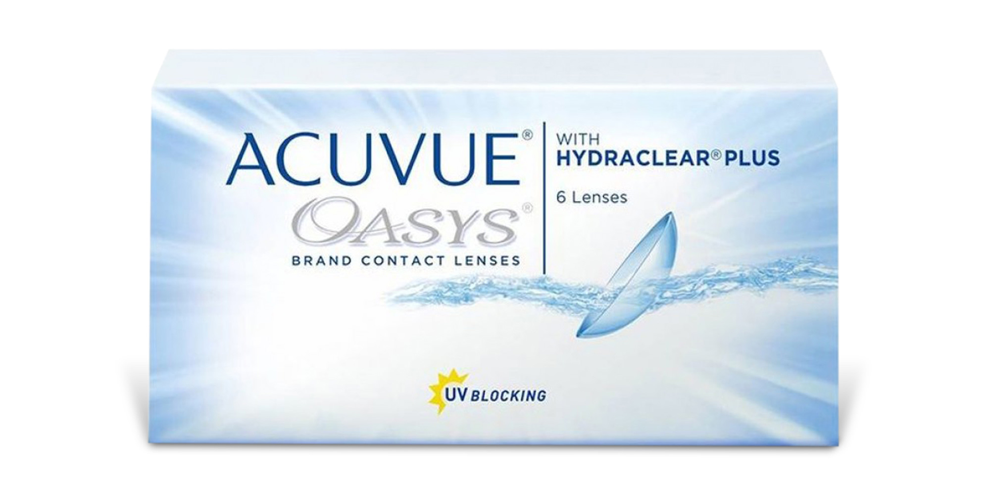 Shop ACUVUE OASYS HYDRACLEAR PLUS Bi-Weekly Clear Contact Lenses - Pack of 6 online.