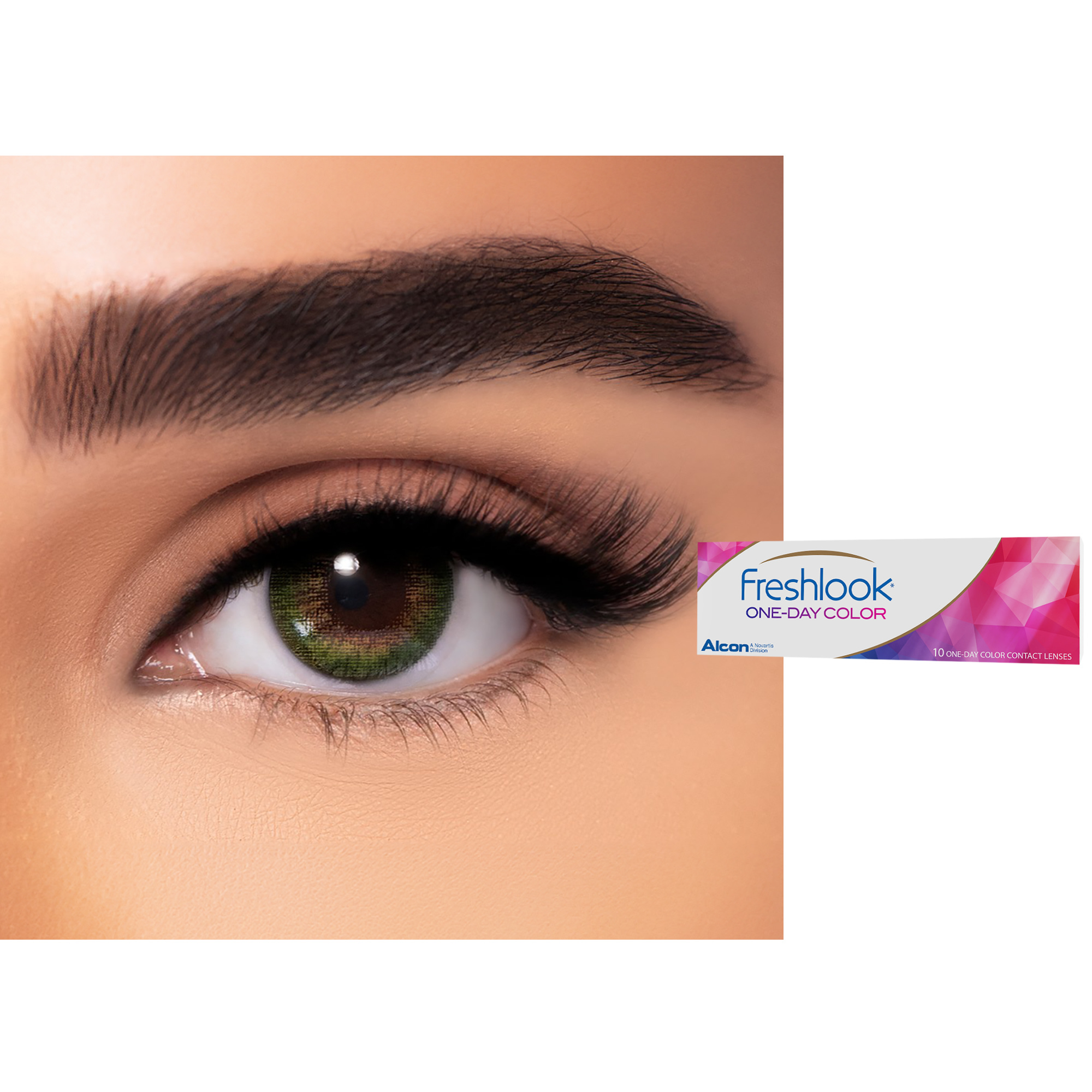 Shop Freshlook ONE-DAY COLOR Contact Lenses - Green online.