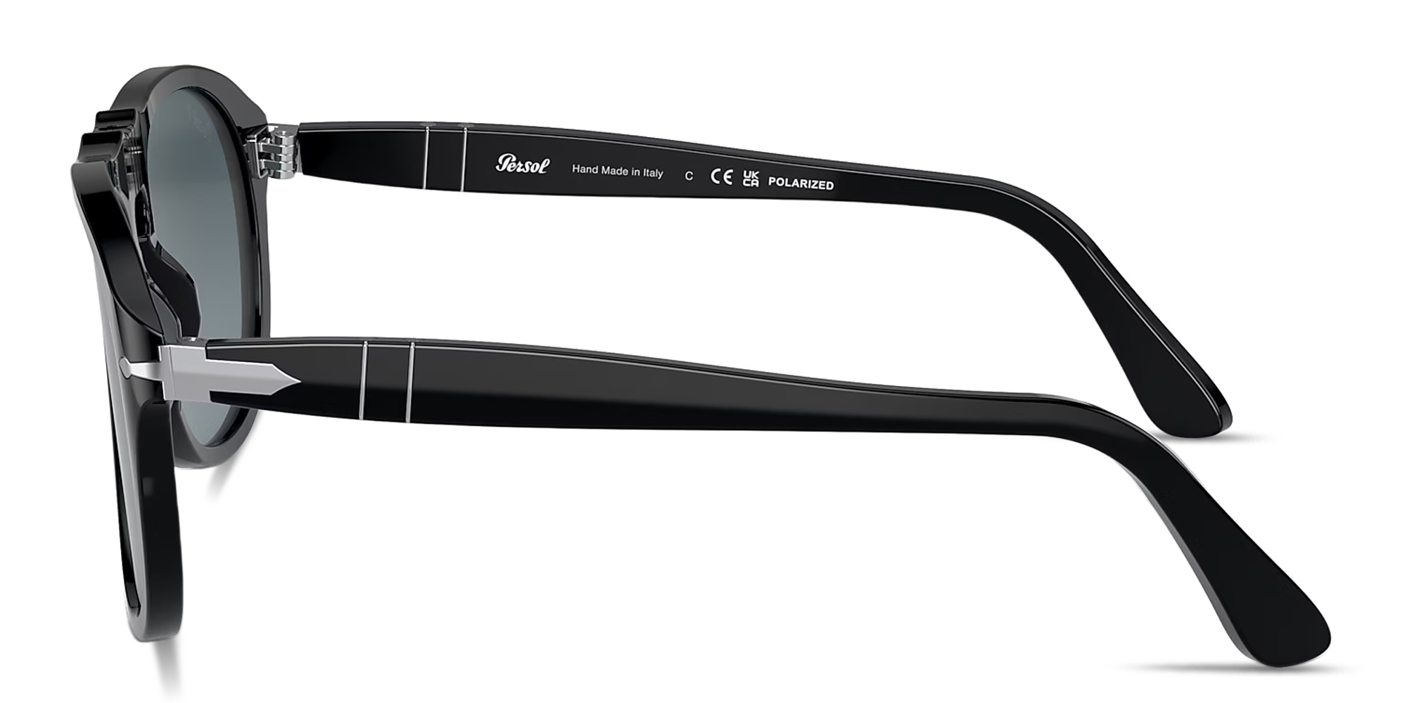 تسوق نظارات شمسية طراز أفياتور للجنسين بشعار السهم بيرسول بلون أسود أونلاين.