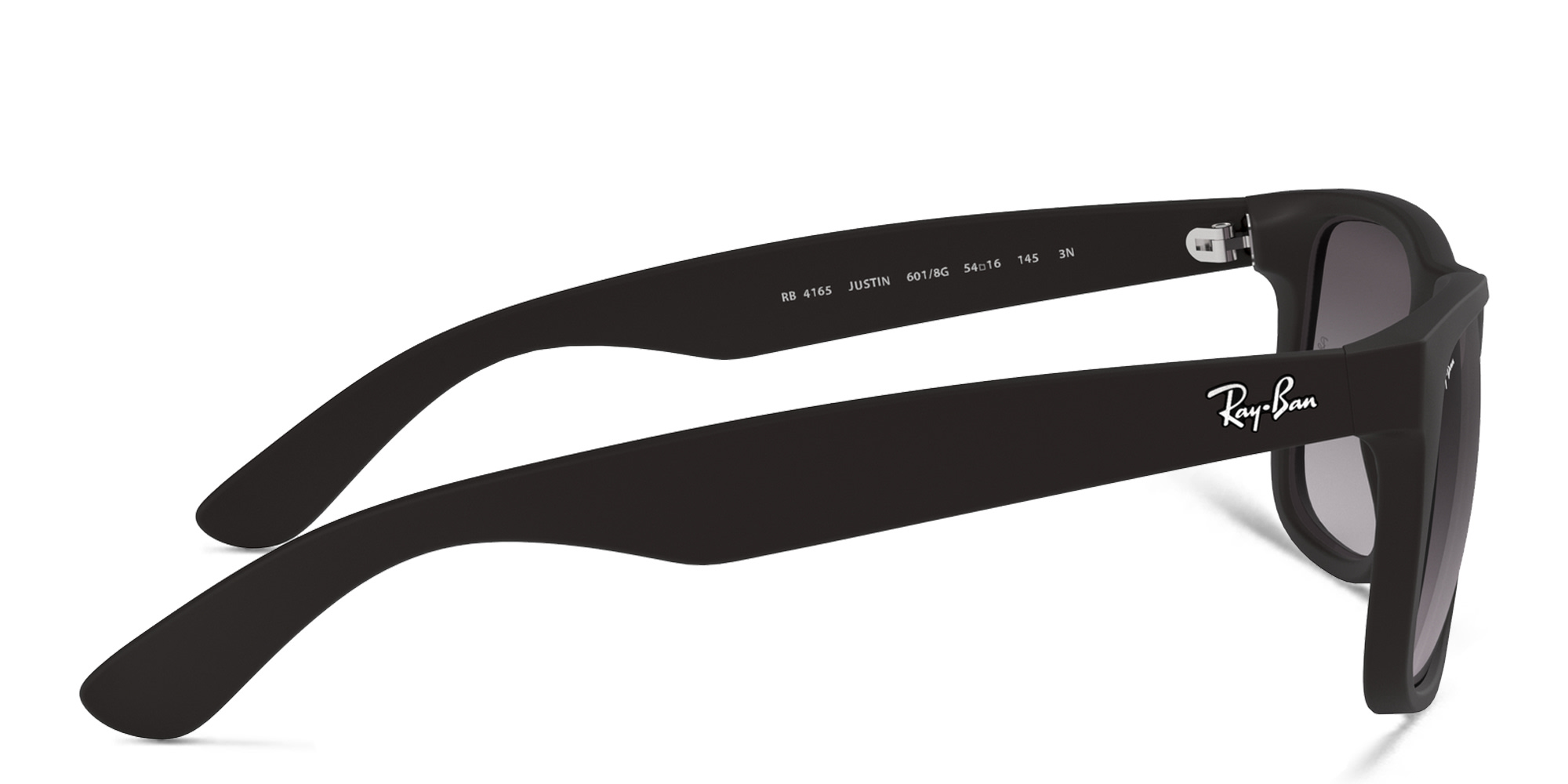 Shop Ray-Ban Justin Square Sunglasses in Black online.