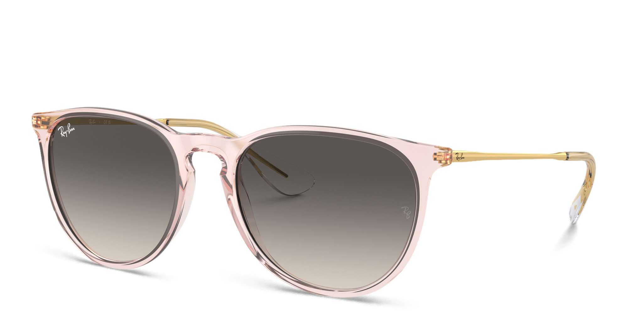 Shop Ray-Ban Erika Panthos Sunglasses in Transparent Pink online.