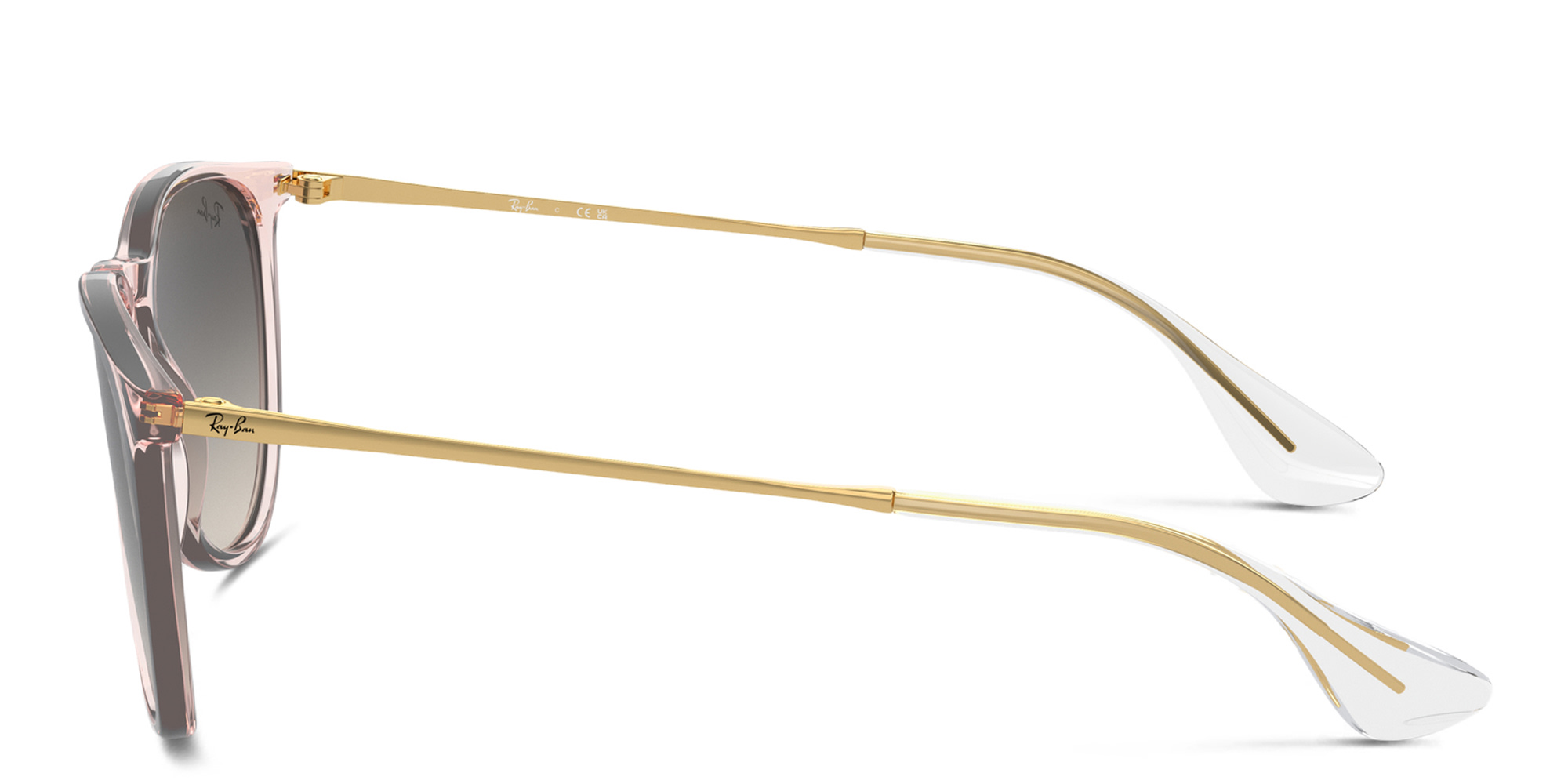 Shop Ray-Ban Erika Panthos Sunglasses in Transparent Pink online.