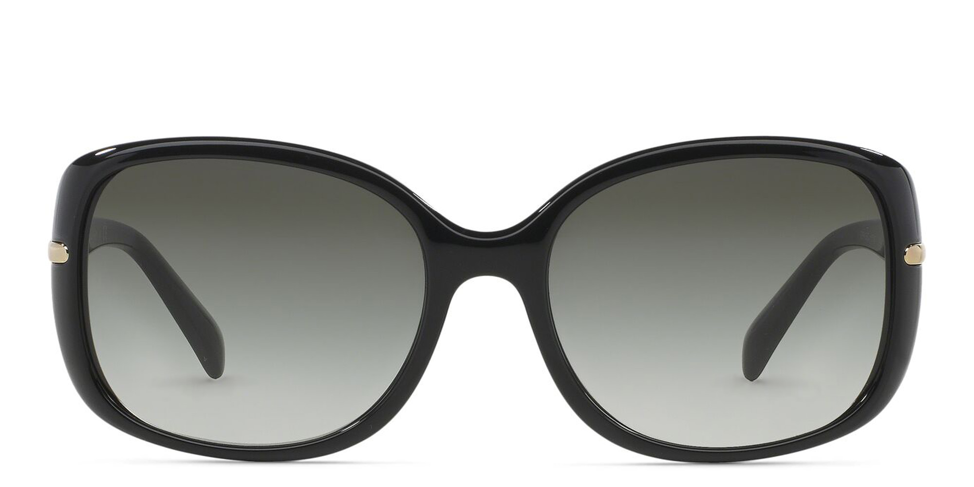 نظارة شمسية مستطيلة من برادا بلون أسود - صورة المنتج 1