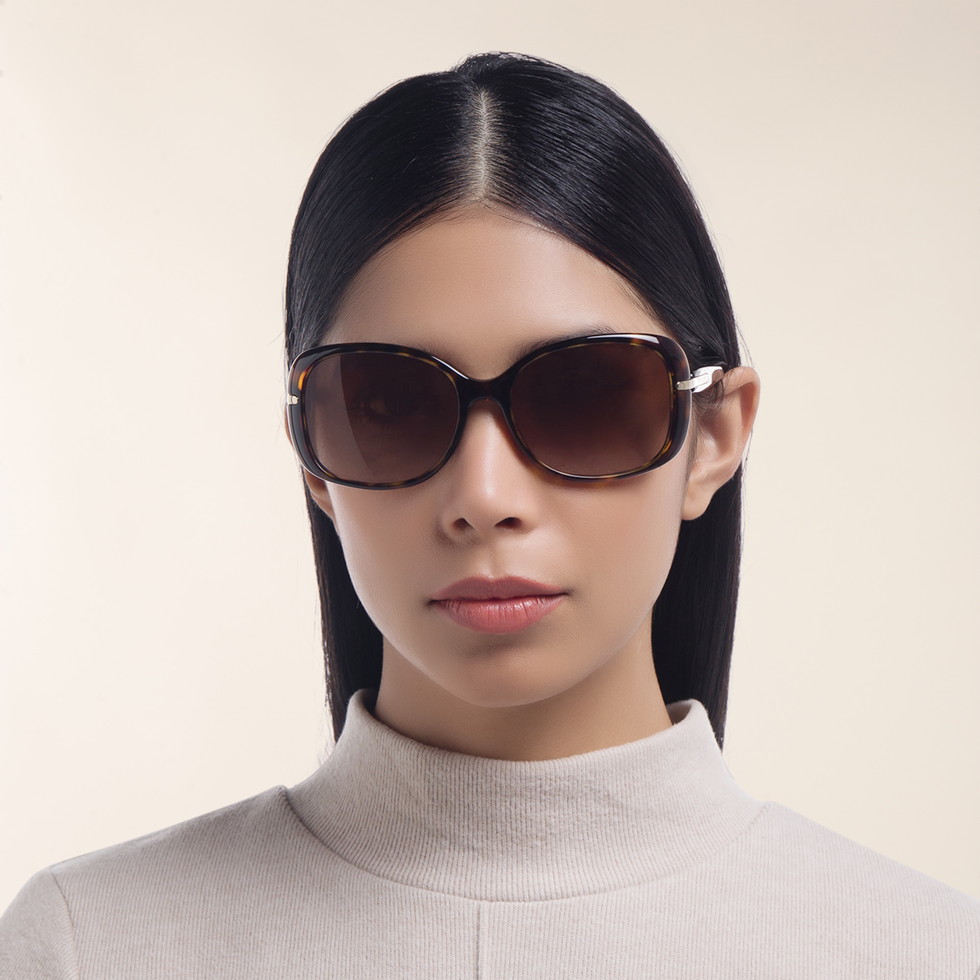 PRADA Rectangle Sunglasses in Brown – Product Photo 6