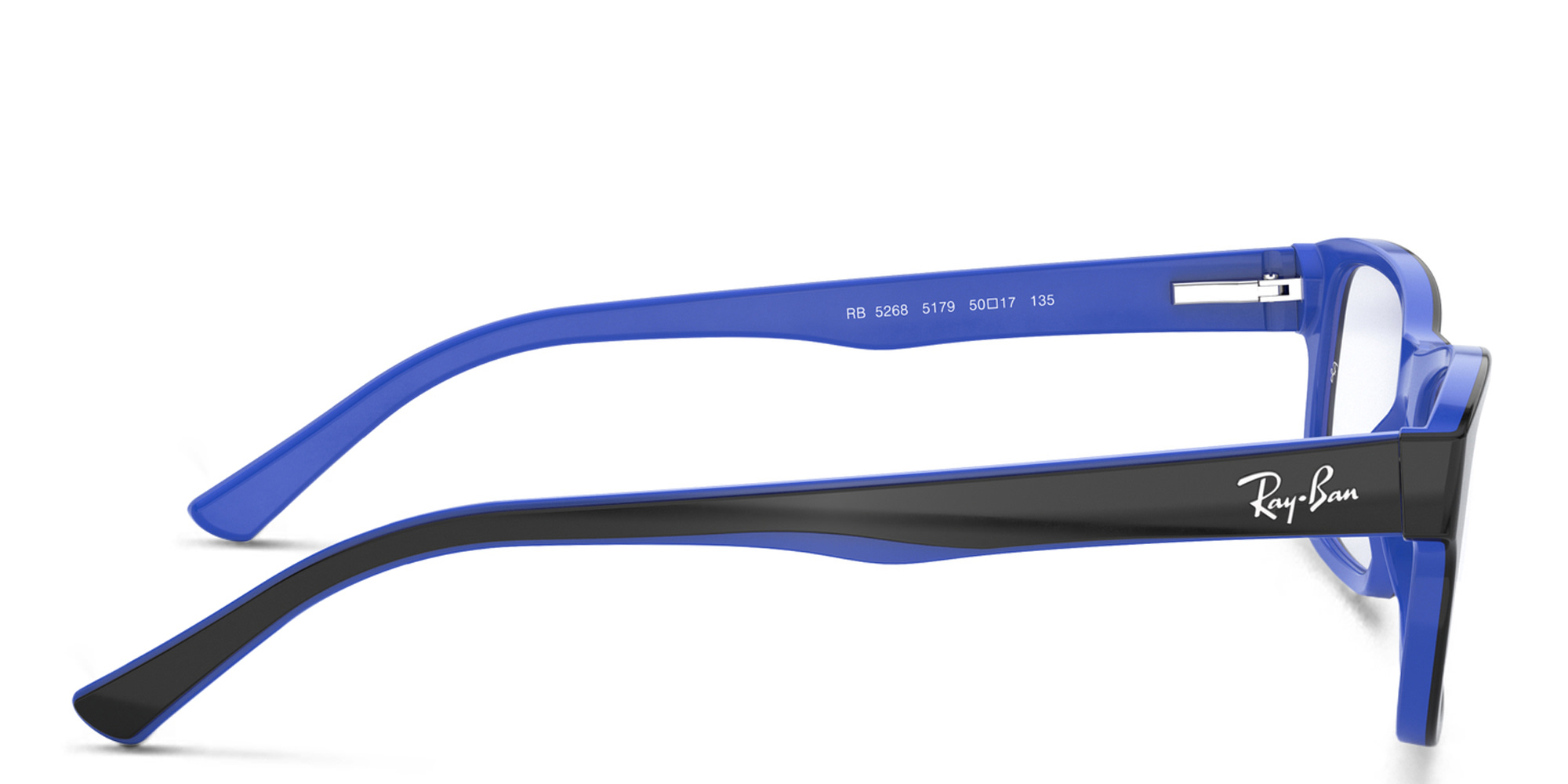 نظارات طبية مستطيلة للجنسين من راي بان بلون أسود - صورة المنتج 3