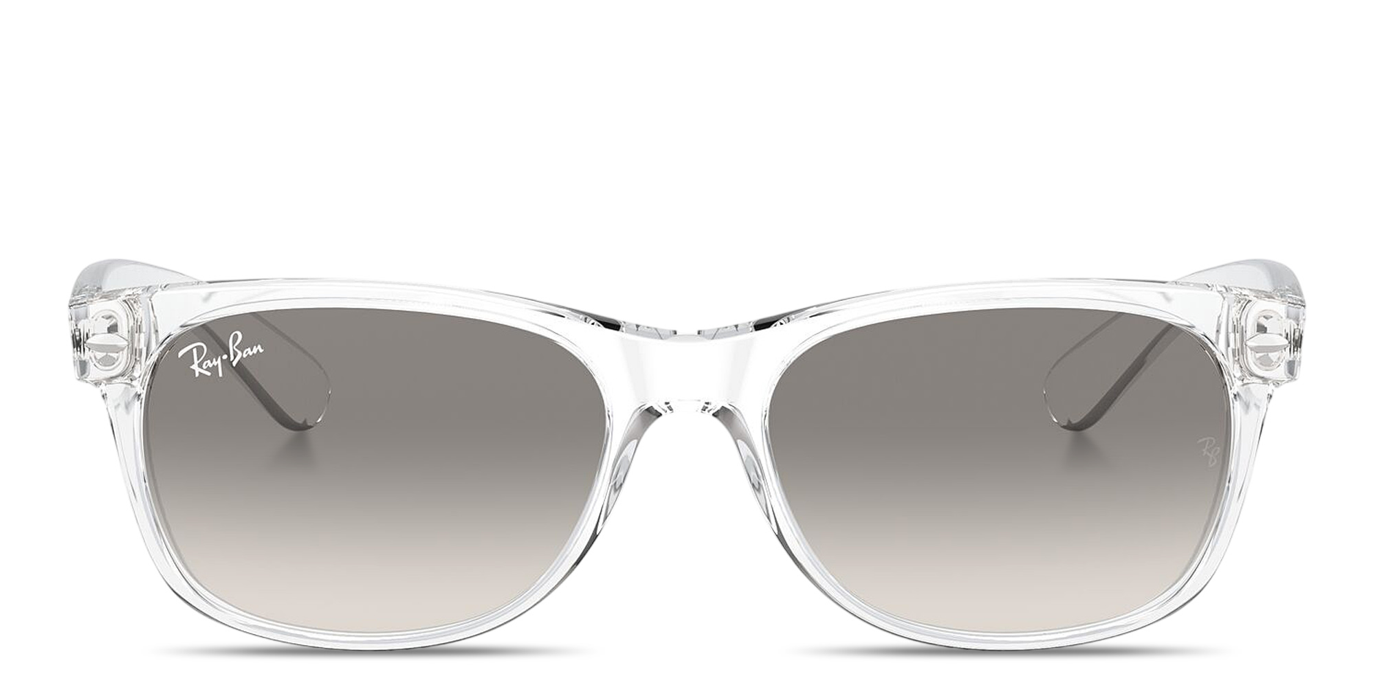 Shop Ray-Ban New Wayfarer Classic Unisex Square Sunglasses in Transparent online.