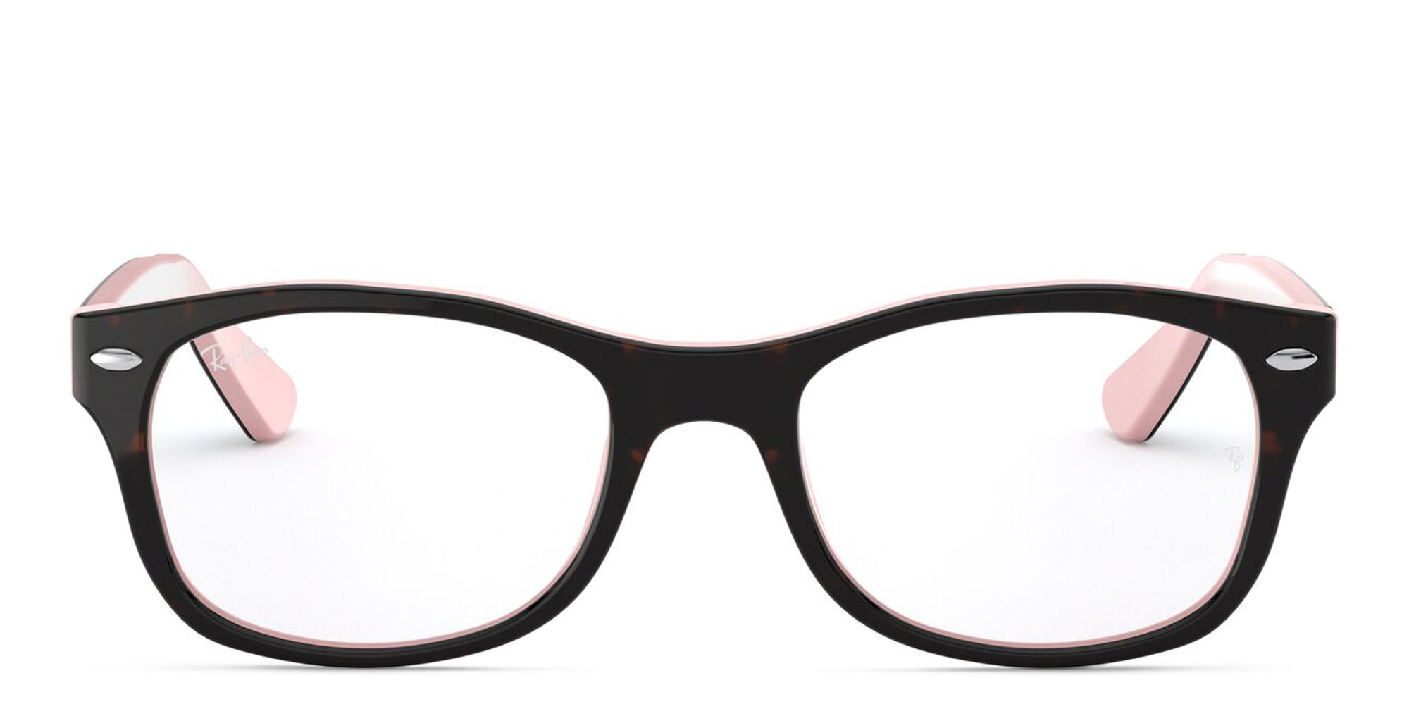 Ray-Ban Junior Kids Square Acetate Eyeglasses in Havana – Product Photo 1