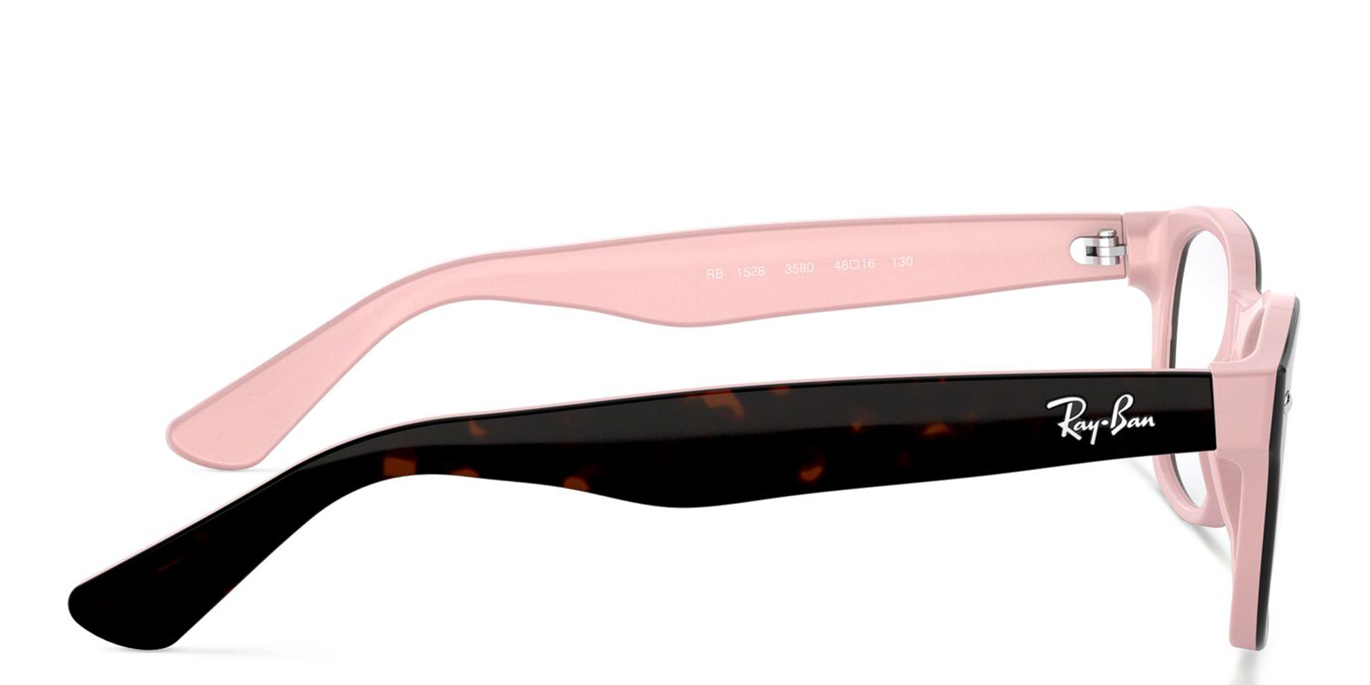 Ray-Ban Junior Kids Square Acetate Eyeglasses in Havana – Product Photo 3