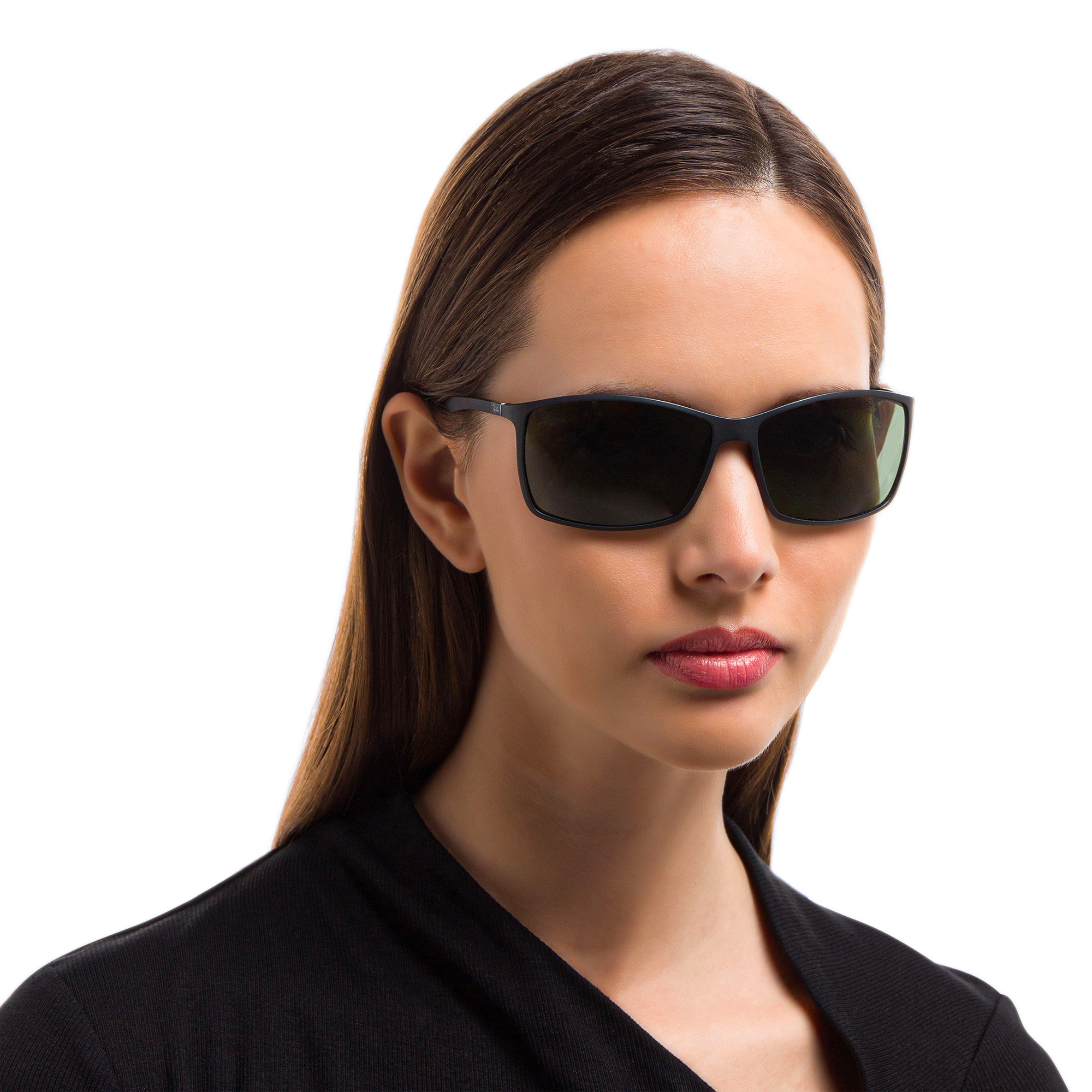 Ray-Ban Liteforce Tech Rectangle Sunglasses in Black – Product Photo 5