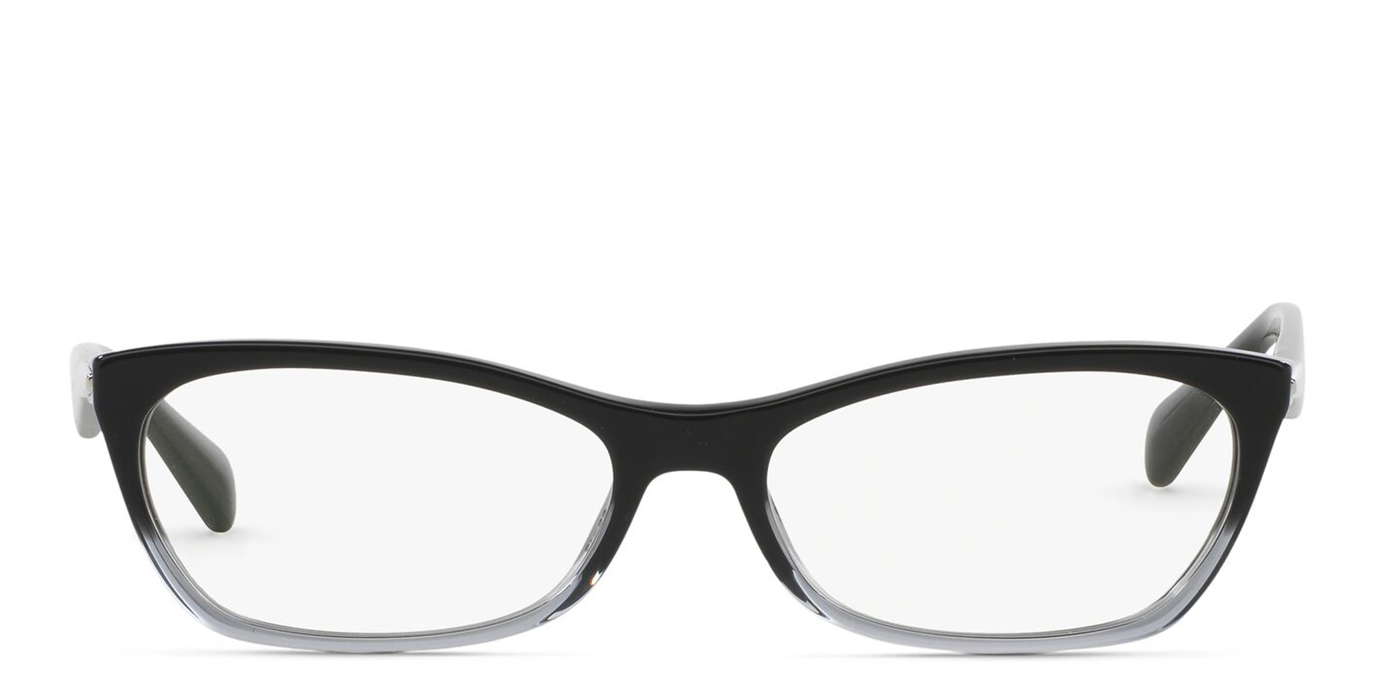 PRADA Irregular Eyeglasses in Black Gradient Transparent – Product Photo 1