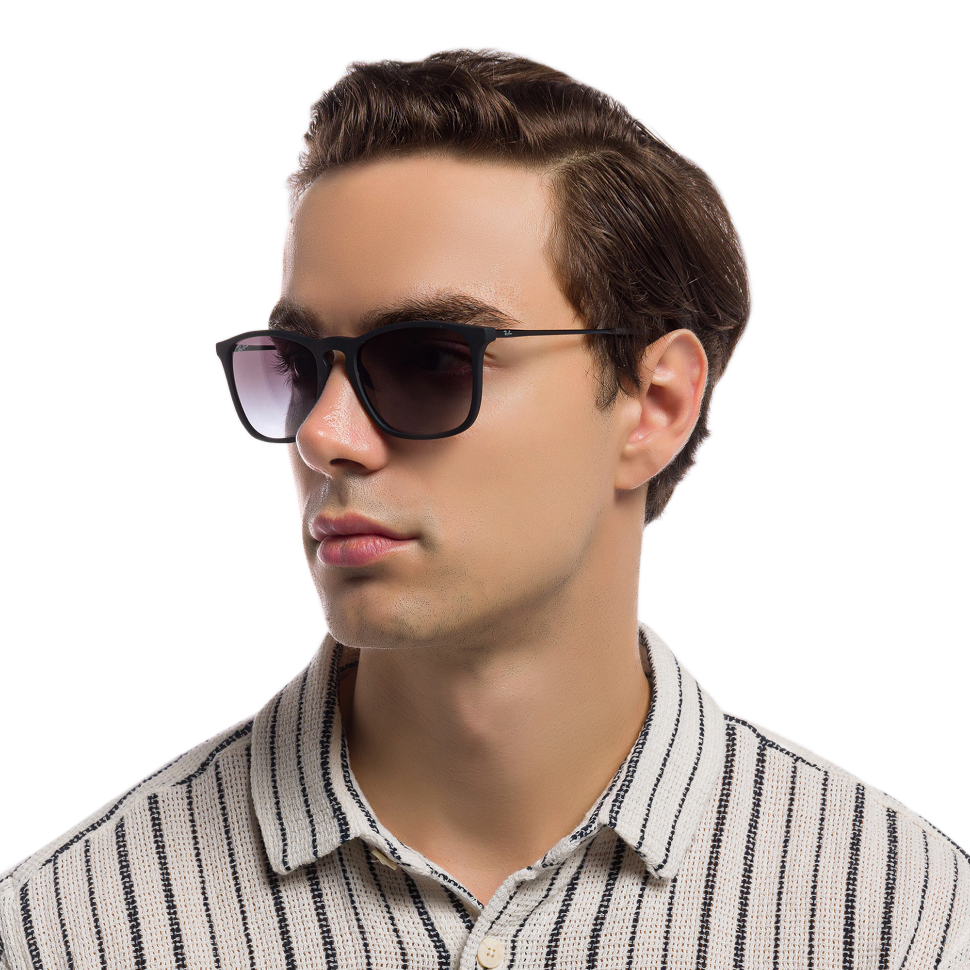 Ray-Ban Chris Square Sunglasses in Black – Product Photo 6