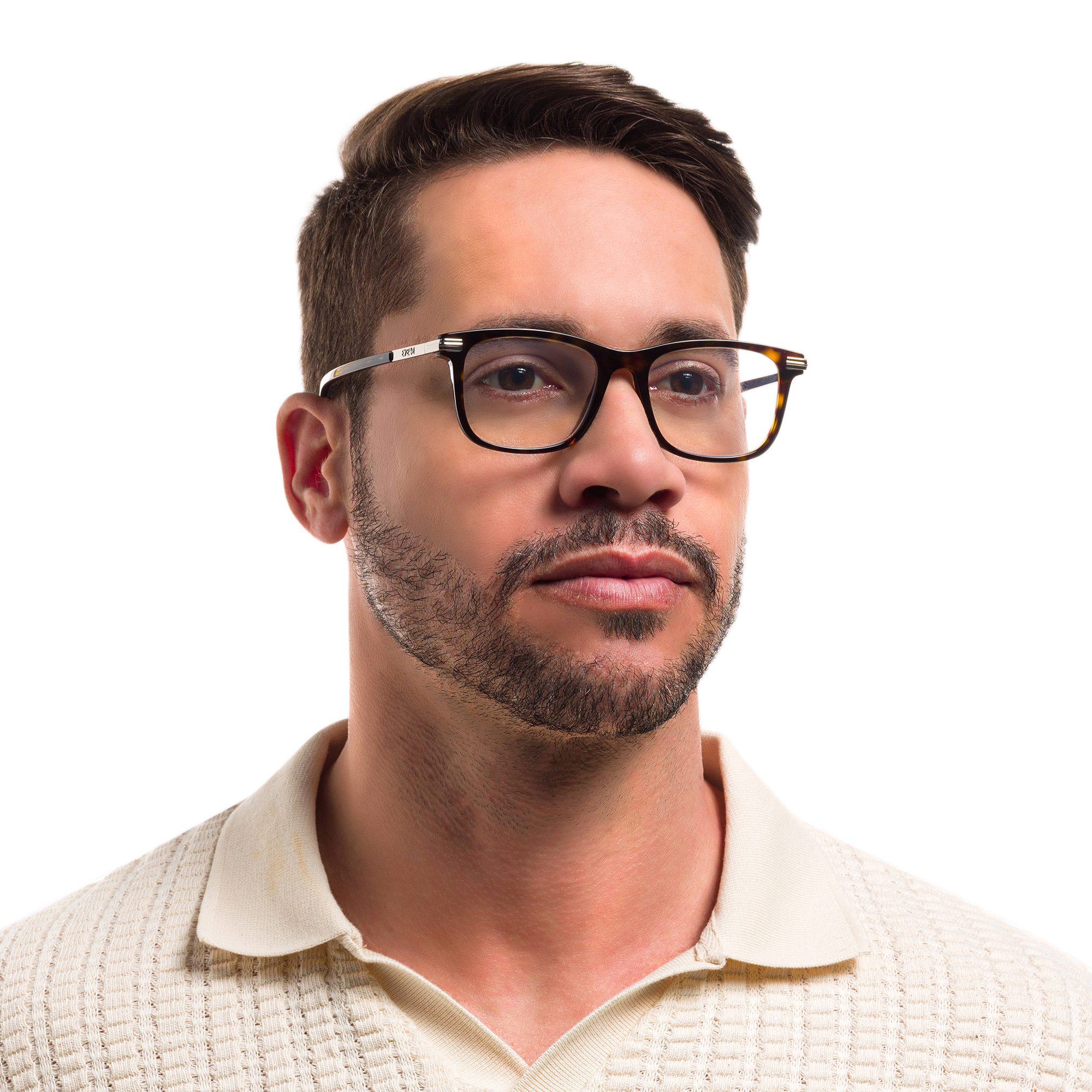 نظارة شمسية كريس بإطار مربع أسود من راي بان بلون متموج - صورة المنتج 5