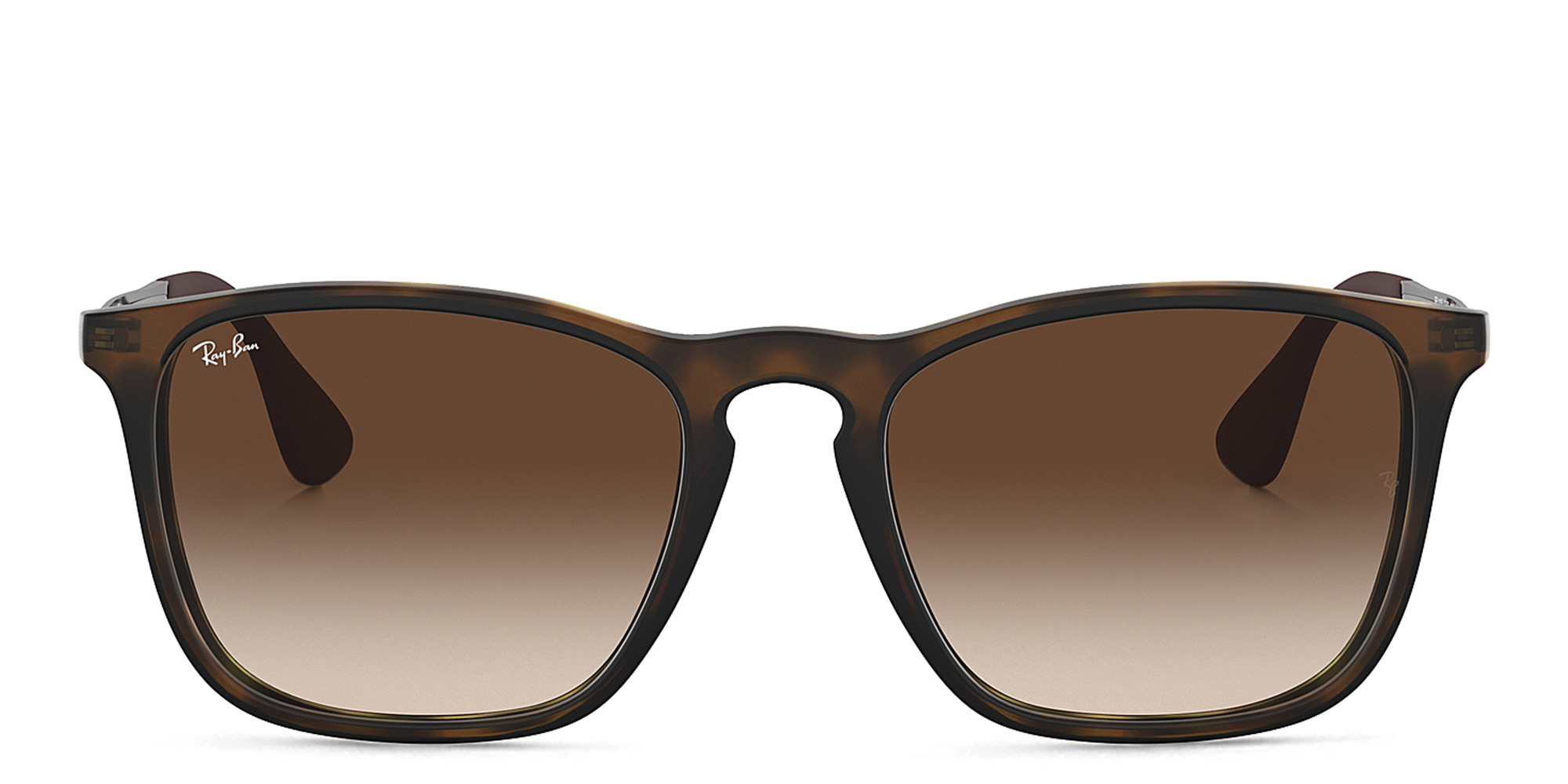 Ray-Ban Chris Square Sunglasses in Black in Tortoise – Product Photo 1