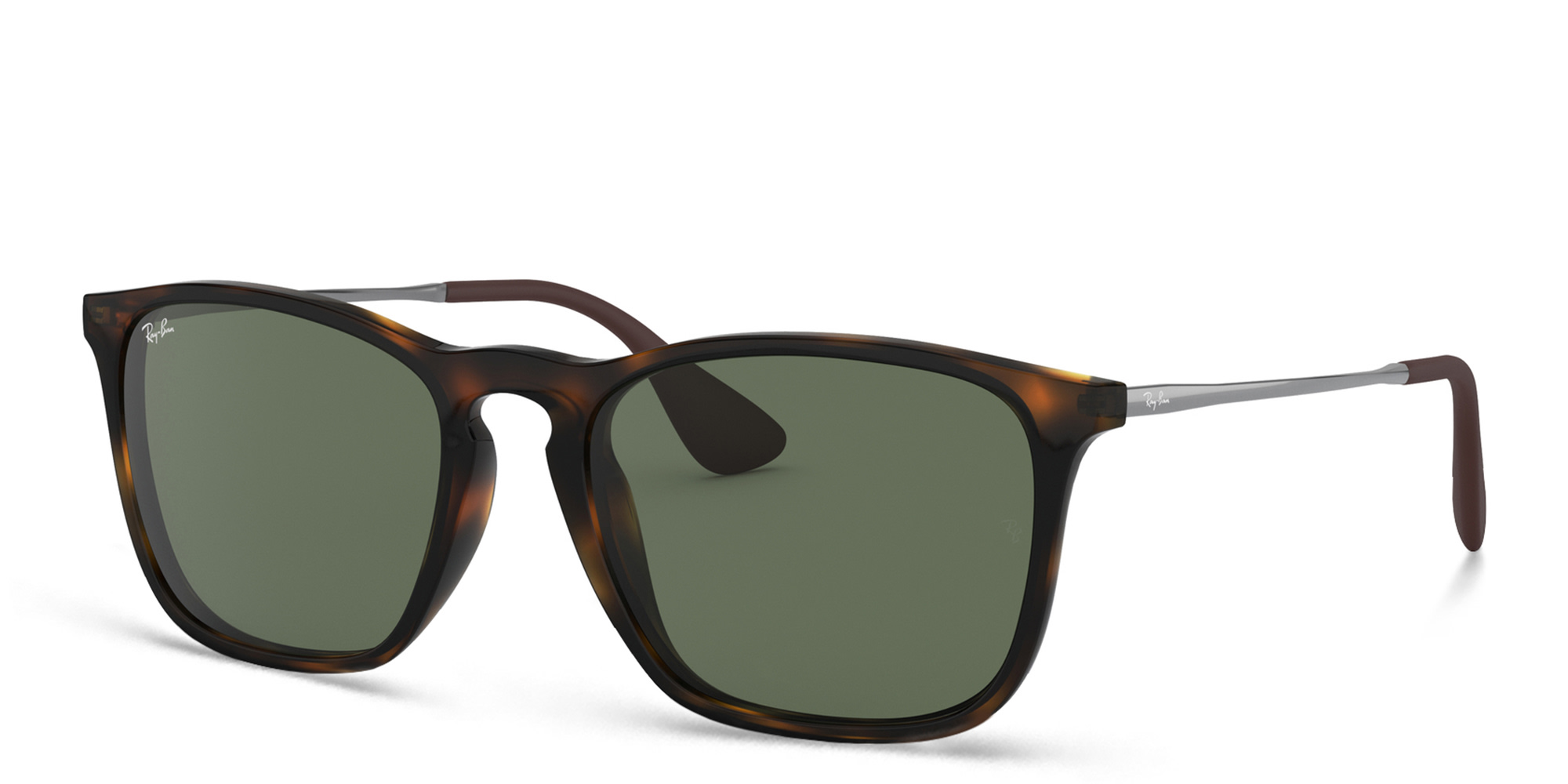 Ray-Ban Chris Square Sunglasses in Light Havana – Product Photo 2
