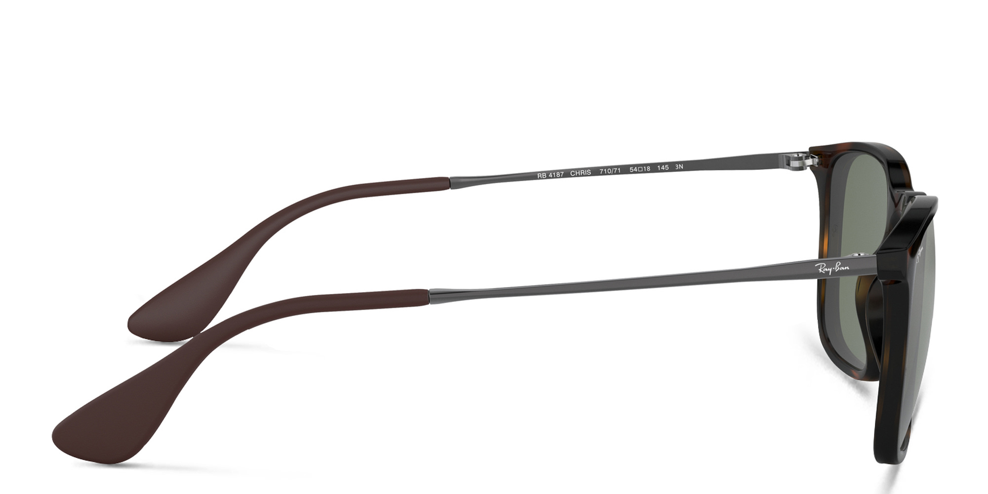 Ray-Ban Chris Square Sunglasses in Light Havana – Product Photo 3