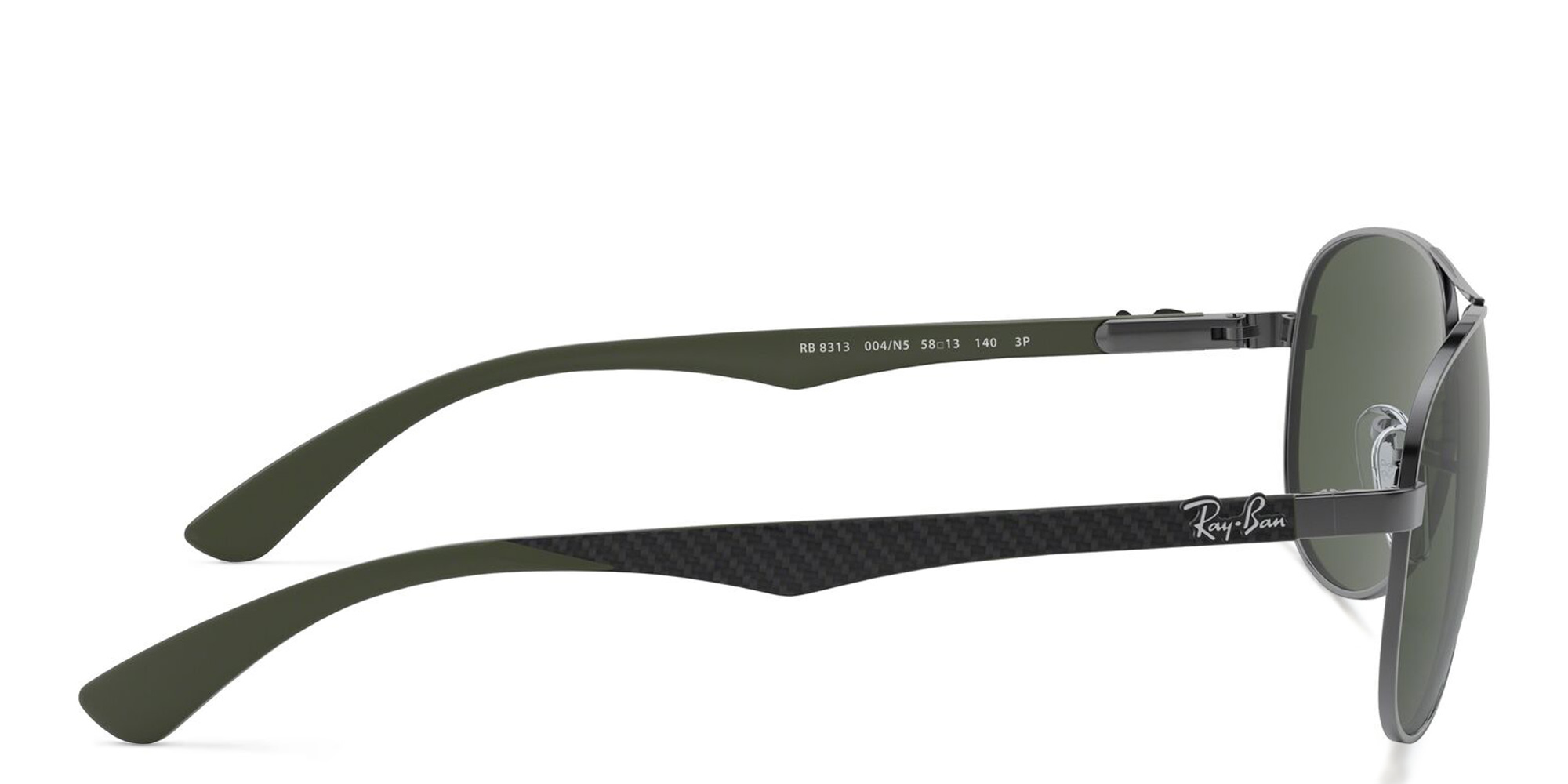 Ray-Ban Carbon Fibre Aviator Sunglasses in Gunmetal – Product Photo 3