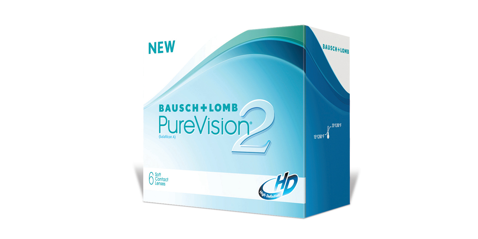 Purevision 2 2HD Clear Contact Lenses - Pack of 6 – Product Photo 1