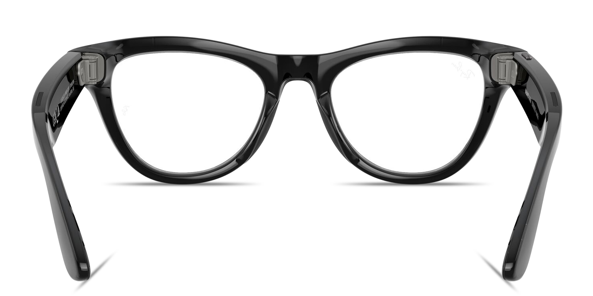 Shop Ray-Ban Meta Skyler Unisex Cat-Eye Eyeglasses With Blue-Violet Light Lenses in Black online.