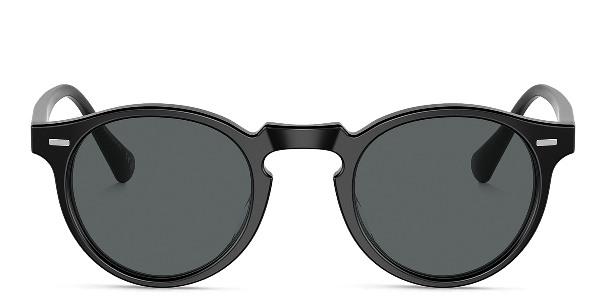 OLIVER PEOPLES Gregory Peck Sun Unisex Panthos Sunglasses in Semi-Matte Black – Product Photo 1