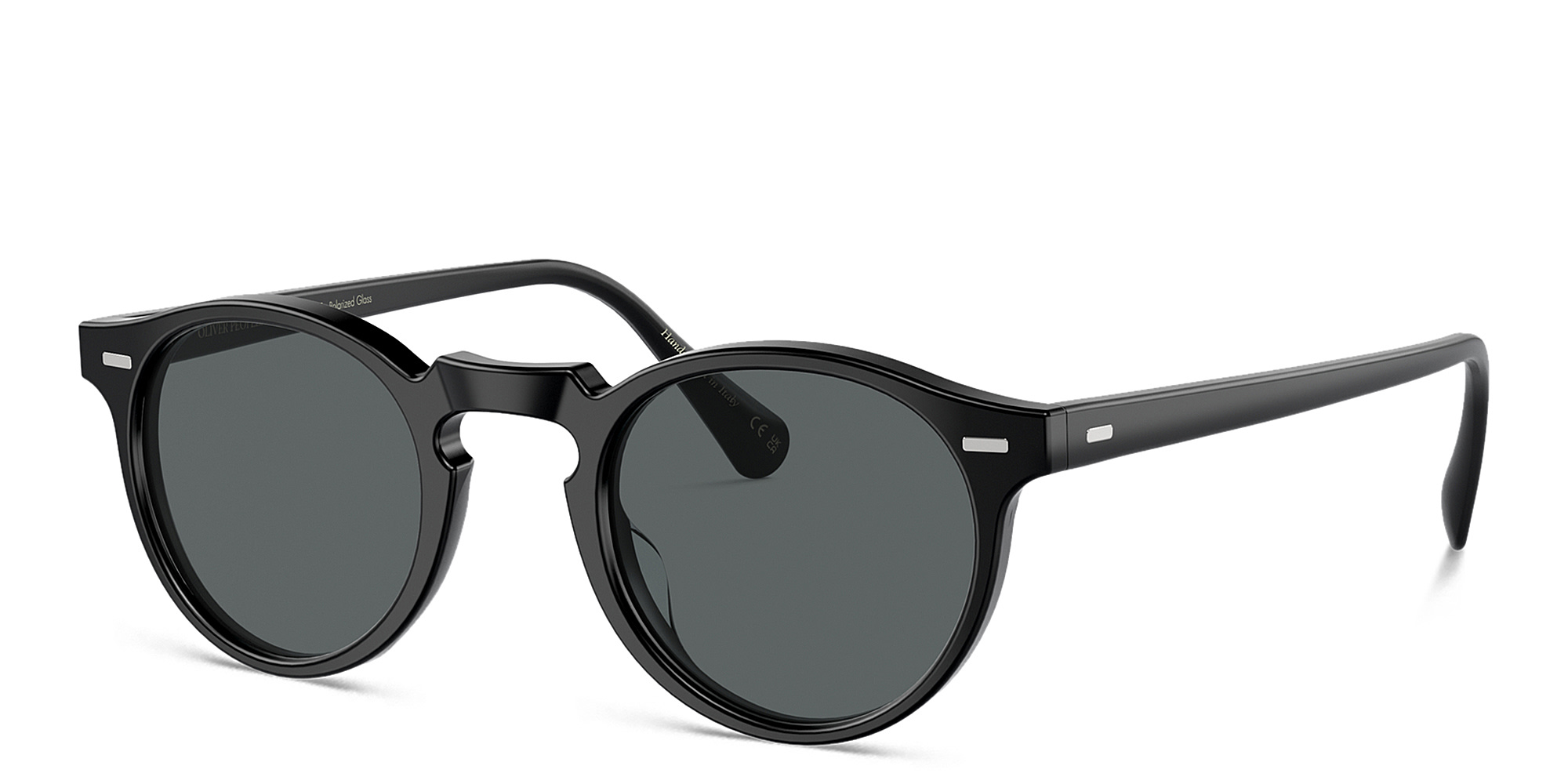 OLIVER PEOPLES Gregory Peck Sun Unisex Panthos Sunglasses in Semi-Matte Black – Product Photo 2