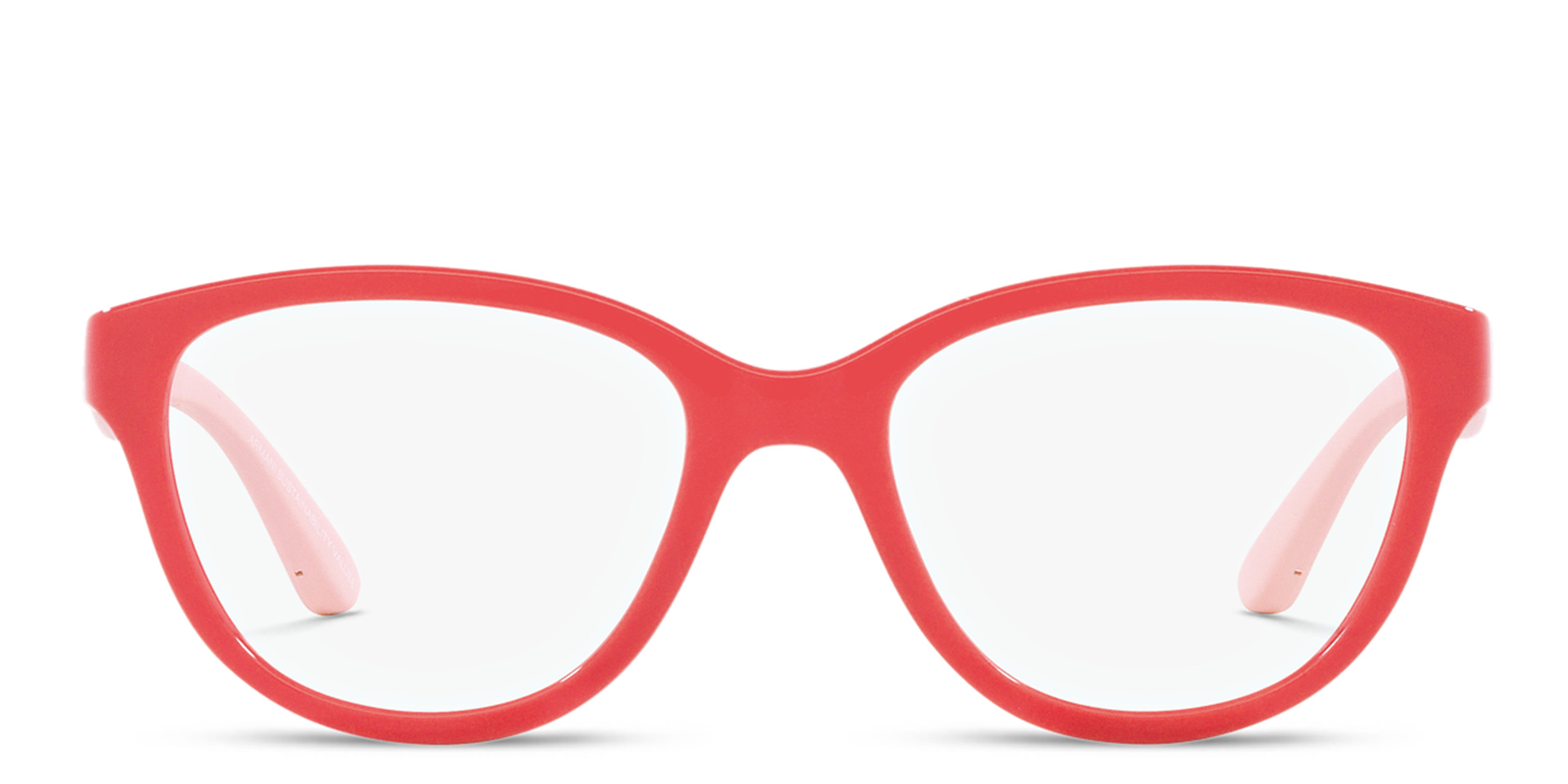 Emporio Armani Cat-Eye Eyeglasses in Red – Product Photo 1