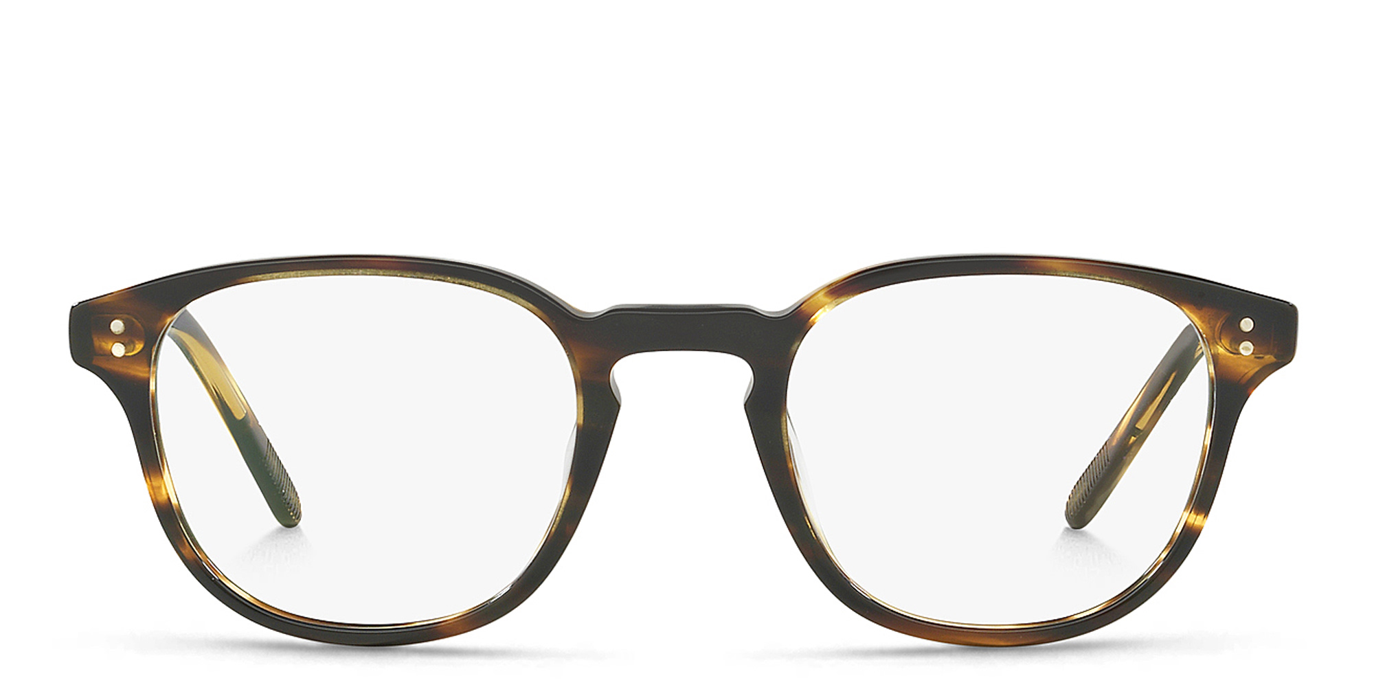 Shop OLIVER PEOPLES Fairmont Square Eyeglasses in Cocobolo online.