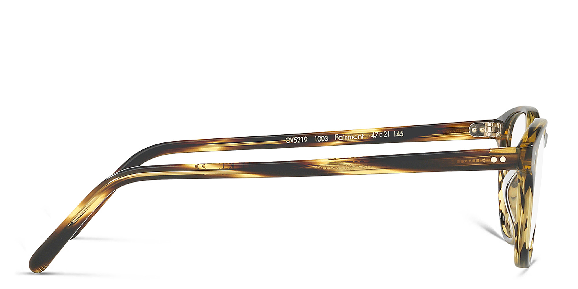 Shop OLIVER PEOPLES Fairmont Square Eyeglasses in Cocobolo online.