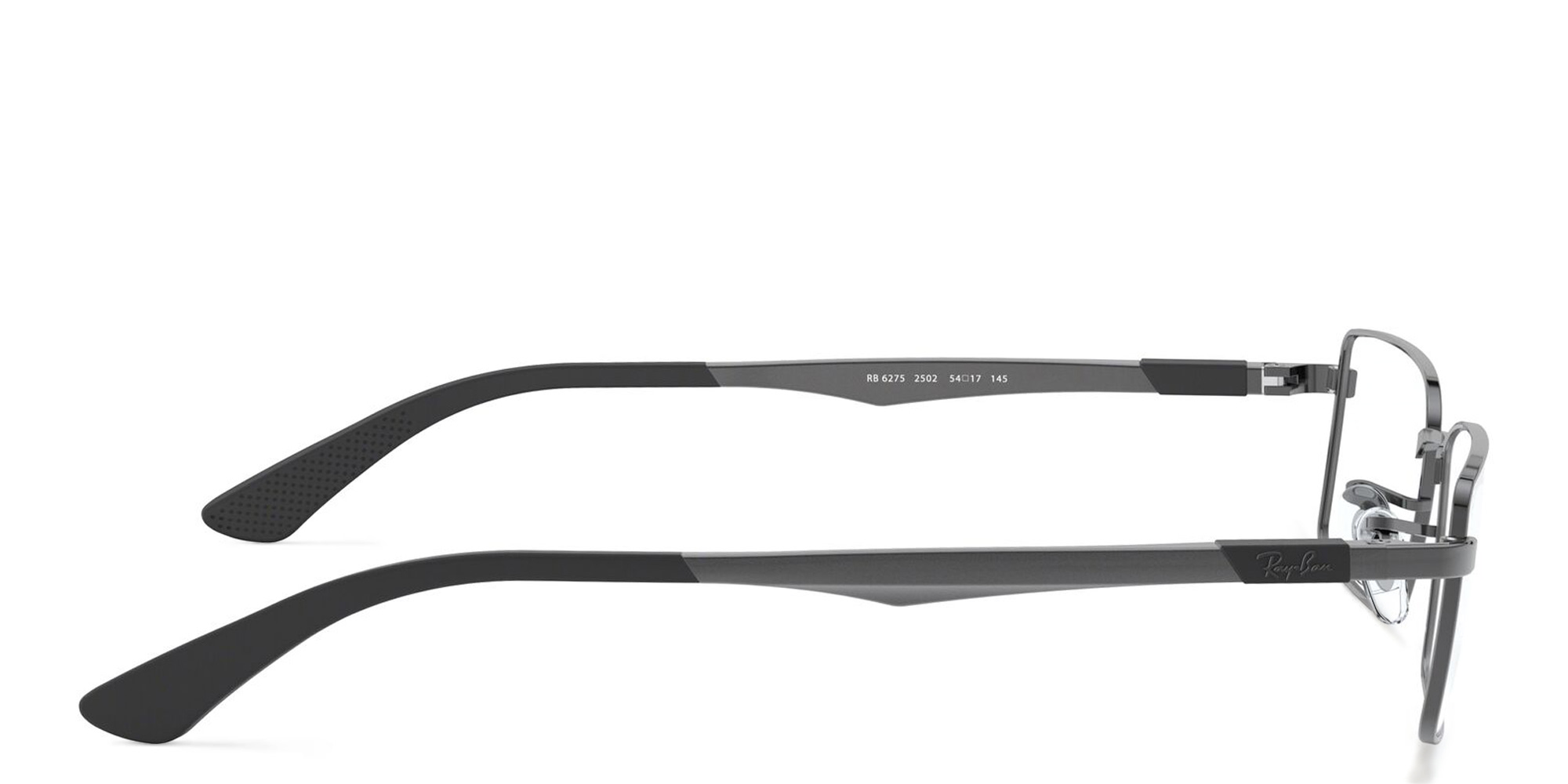 Ray-Ban Rectangle Eyeglasses in Gunmetal – Product Photo 3