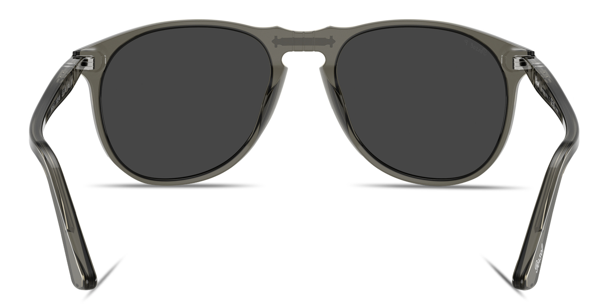 PERSOL Arrow Emblem Pilot Sunglasses in Smoke – Product Photo 4