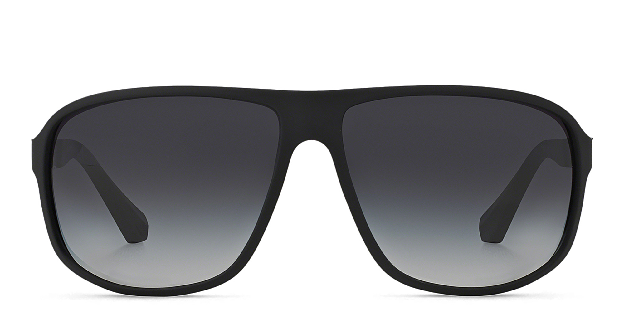 Emporio Armani Unisex Square Sunglasses in Rubber Black – Product Photo 1