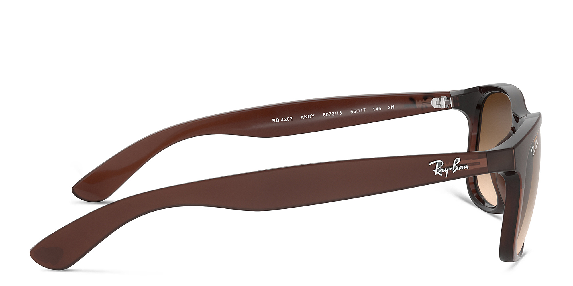 Shop Ray-Ban Andy Square Sunglasses in Brown online.