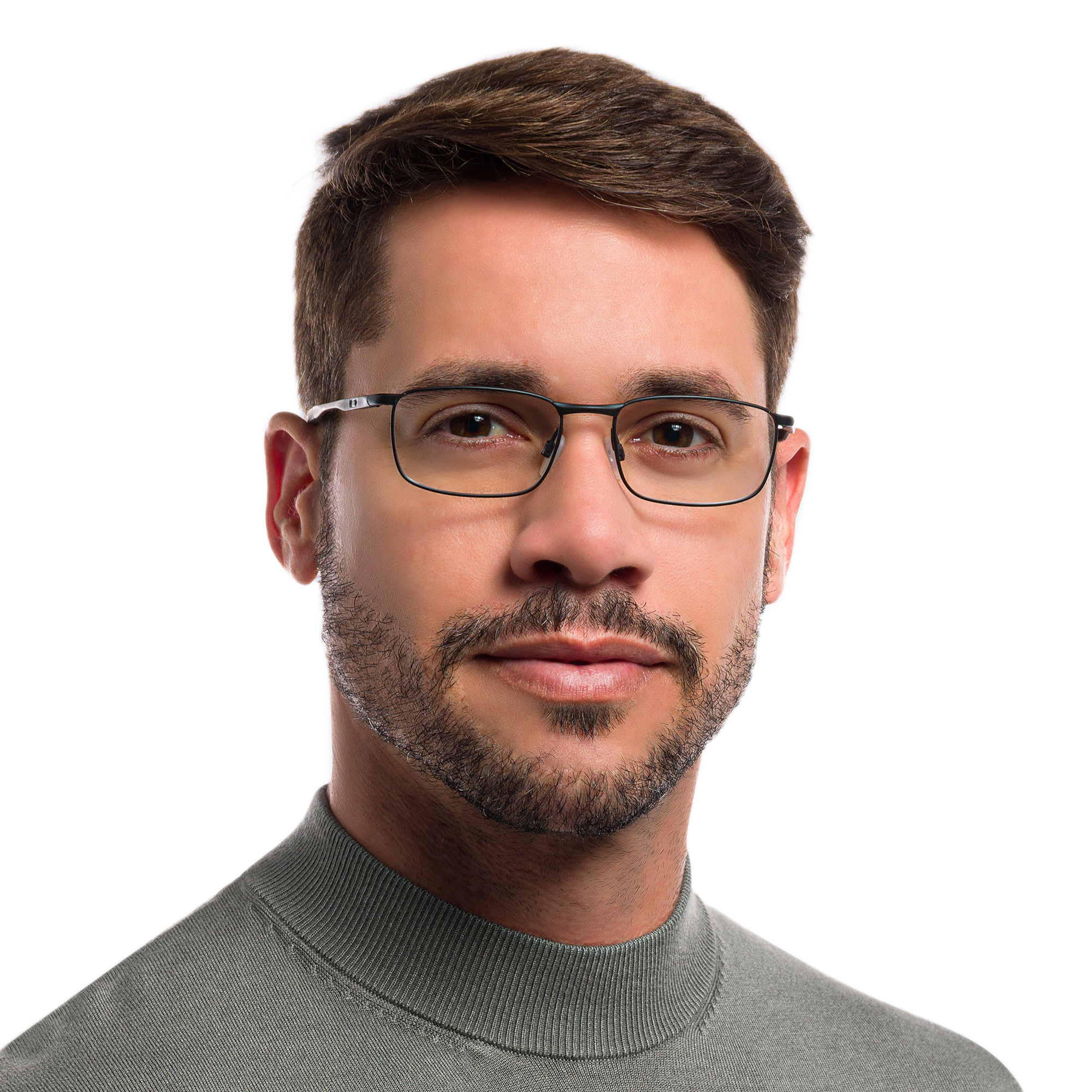 Oakley Barrelhouse™ Rectangle Eyeglasses in Matte Black – Product Photo 6