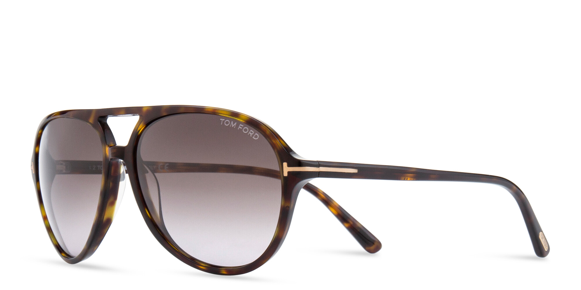 Shop TOM FORD Jared Pilot Sunglasses in Havana online.