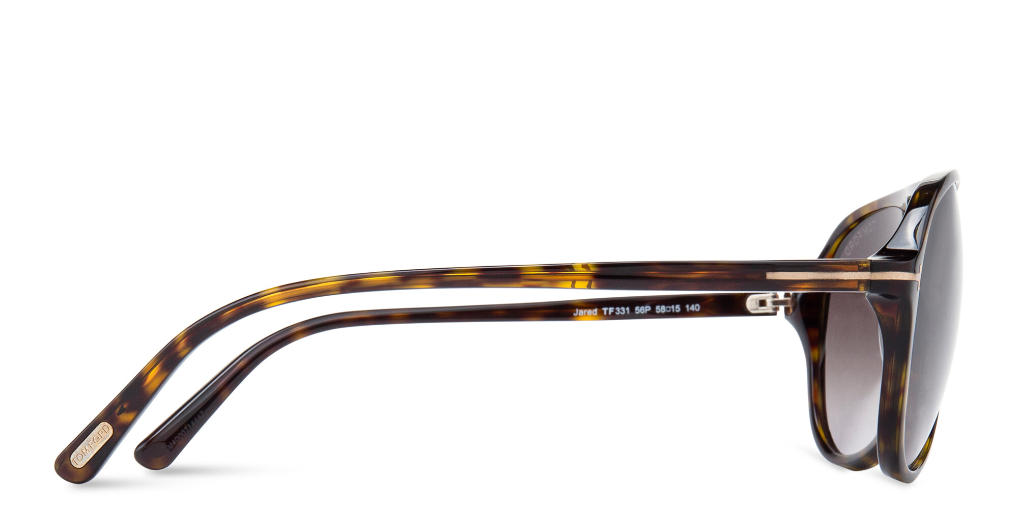 Shop TOM FORD Jared Pilot Sunglasses in Havana online.