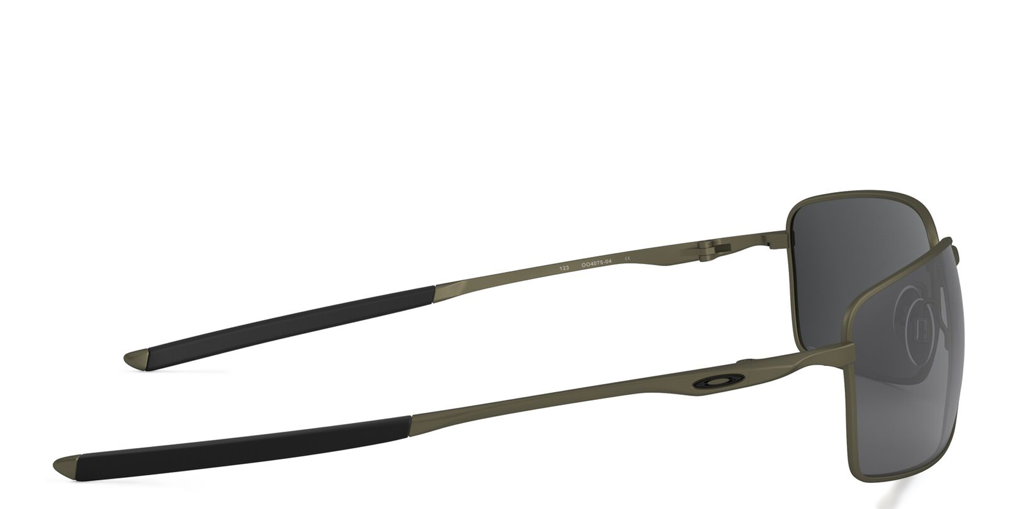 نظارات شمسية سكوير واير بإطار مستطيل من اوكلي بلون كربون - صورة المنتج 3