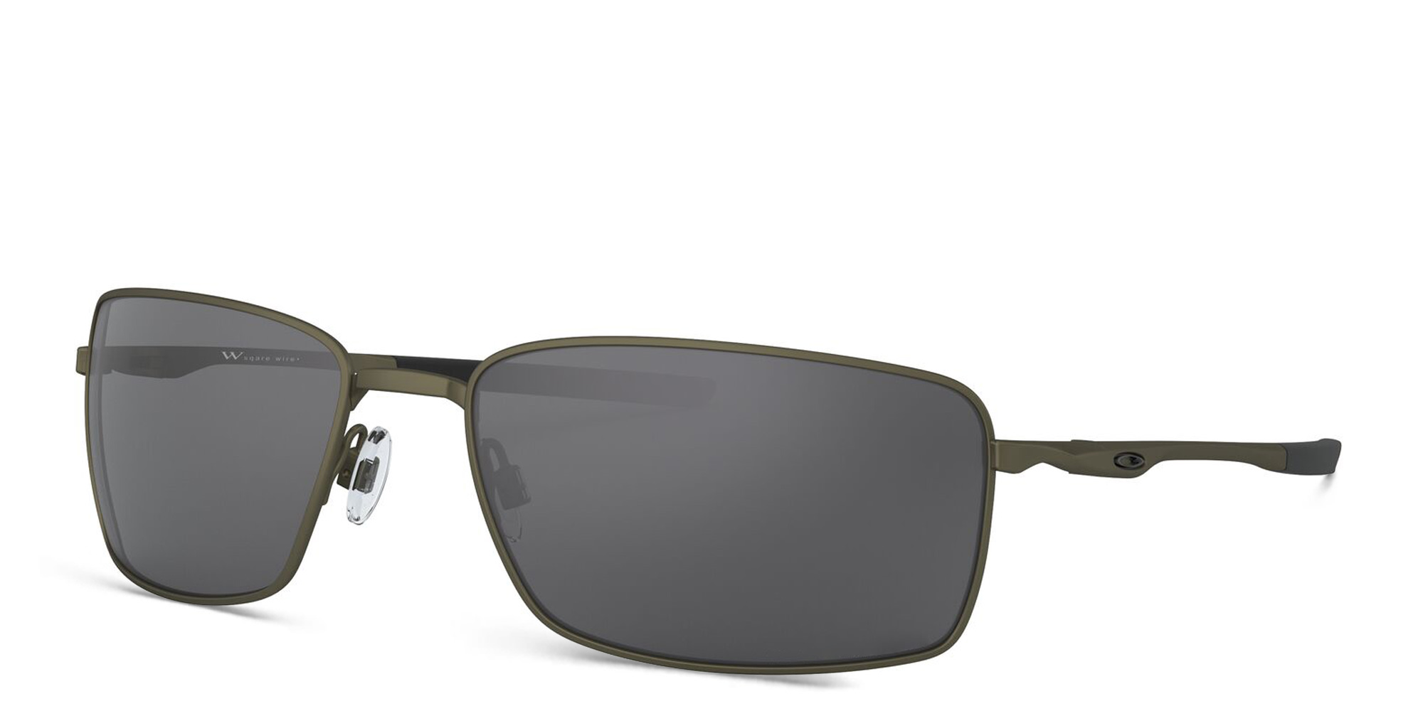 Oakley Square Wire™ Rectangle Sunglasses in Carbon – Product Photo 2