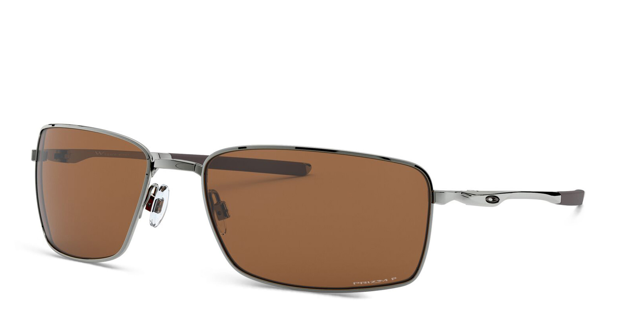 Oakley Square Wire™ Rectangle Sunglasses in Silver – Product Photo 2