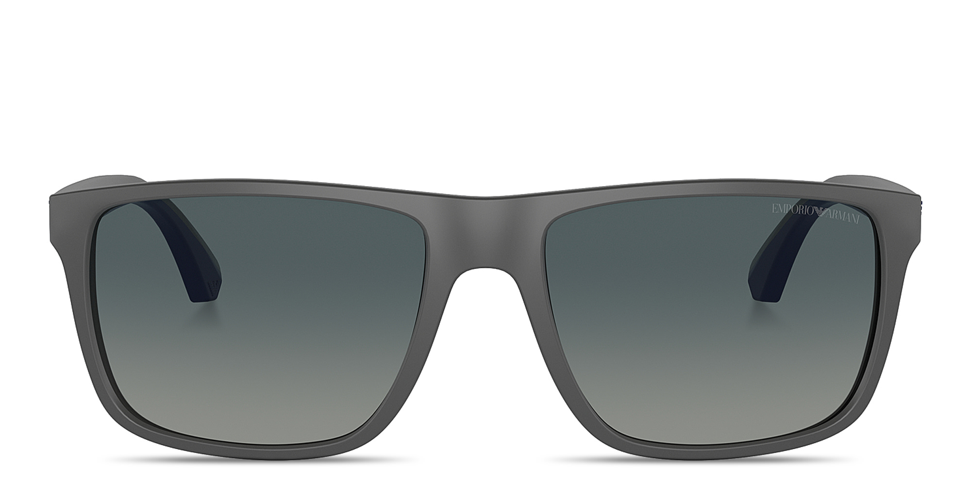 Emporio Armani Logo Square Sunglasses in Grey – Product Photo 1