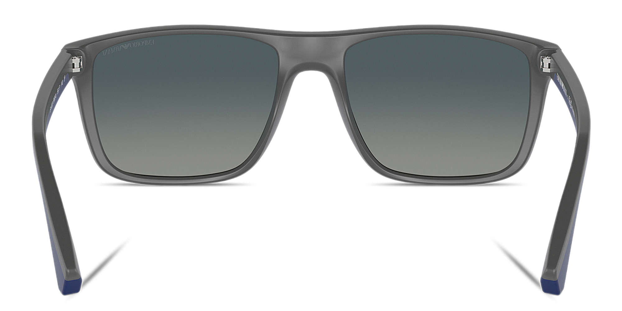 Emporio Armani Logo Square Sunglasses in Grey – Product Photo 4